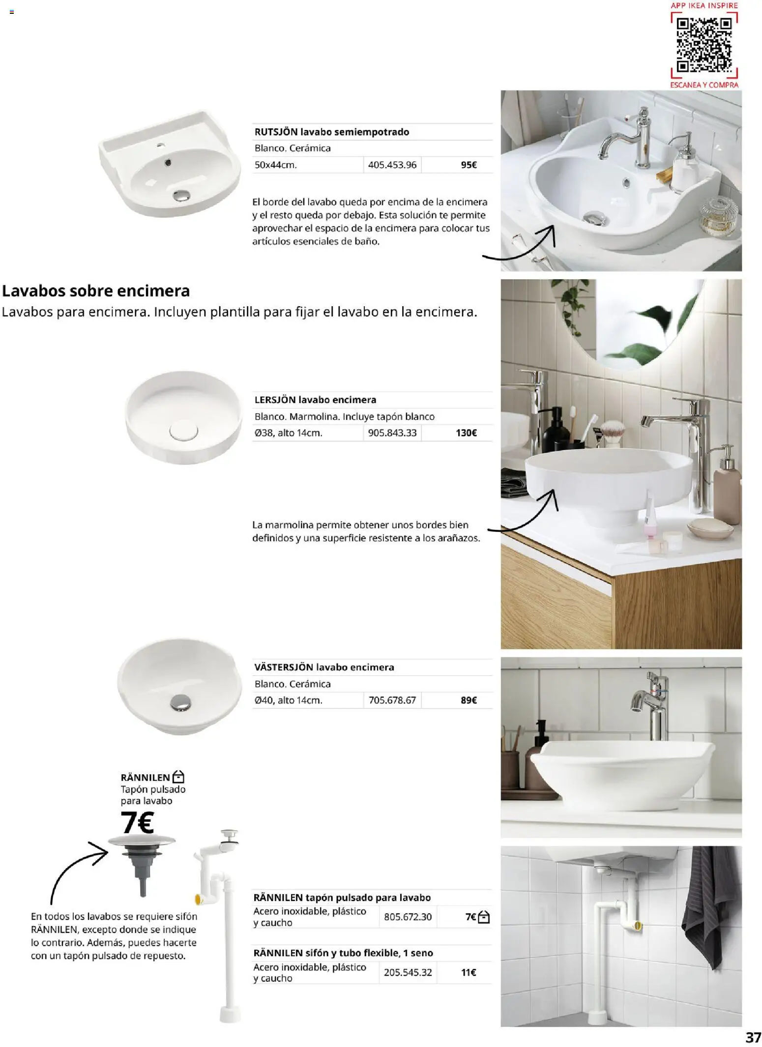 Catálogo IKEA Baños │ válido desde el 01.02.2026 | Página: 37 | Productos: Té, Lavabo