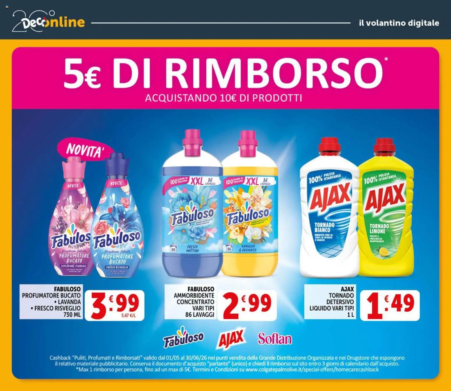 Volantino Decò del 20.05.2026 | Pagina: 38 | Prodotti: Ammorbidente, Limone, Lavanda, Orchidea