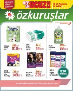 15 Ağustos 2026 tarihinden itibaren geçerli olan Özkuruşlar kataloğu önizlemesi