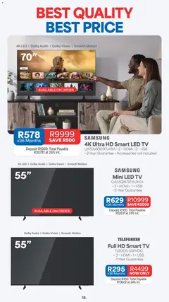 OK Furniture specials catalogue – valid from 07/09/2026 | Page: 18 | Products: Watch, Audio, USB, TV