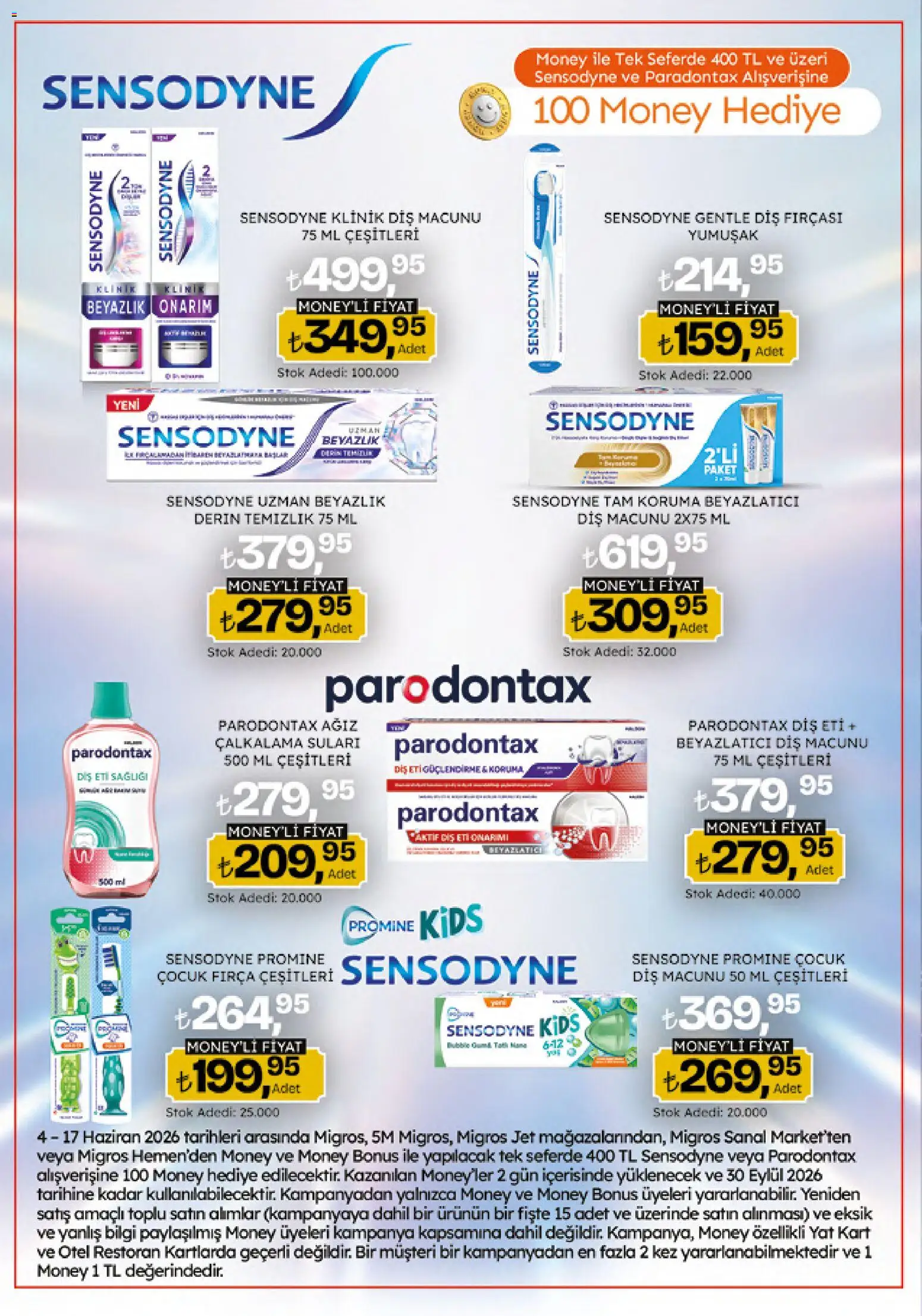 Migros Katalog - Migroskop - 04.06.2026 tarihinden itibaren geçerlidir | Sayfa: 16 | Ürünler: Fırça, Diş macunu, Diş fırçası