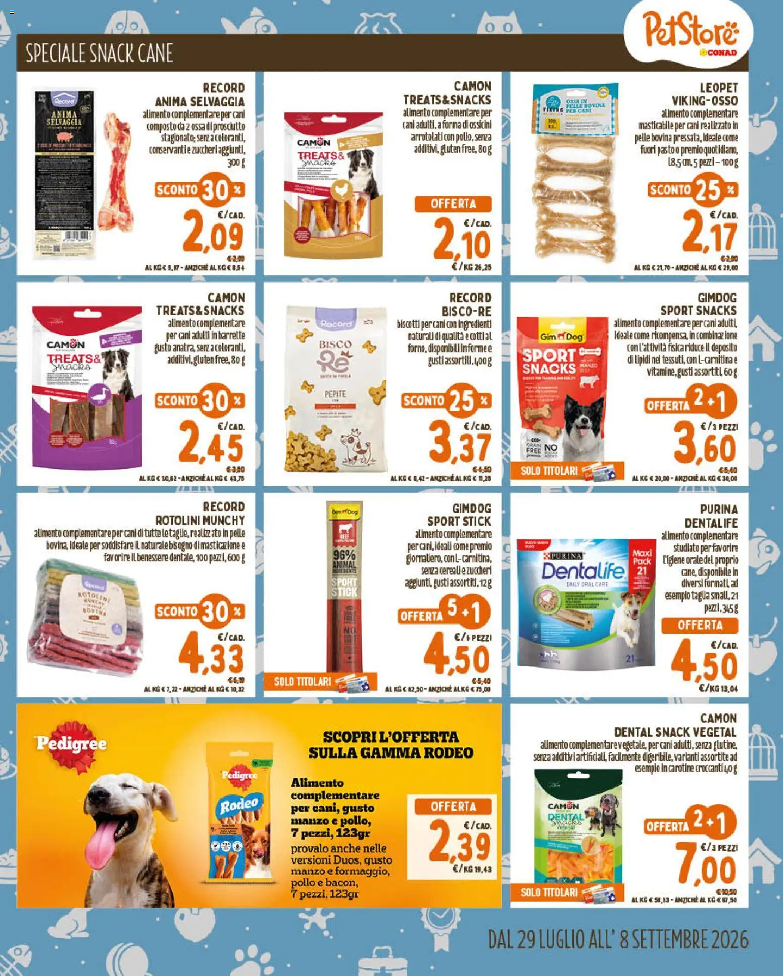 Volantino Conad del 29/07/2026 | Pagina: 7 | Prodotti: Pollo, Manzo, Cereali, Prosciutto