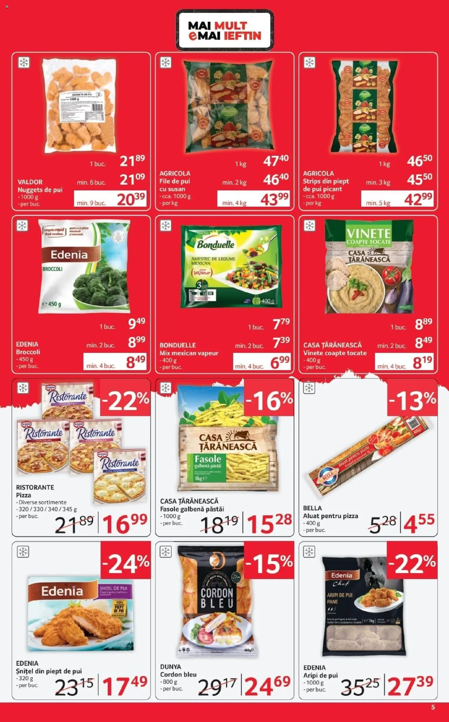 Noul catalog Selgros – valabil de la 17.04.2026 | Pagină: 5 | Produse: Hacıyatmaz Kedi Oyuncağı, Aluat, Pizza, Legume