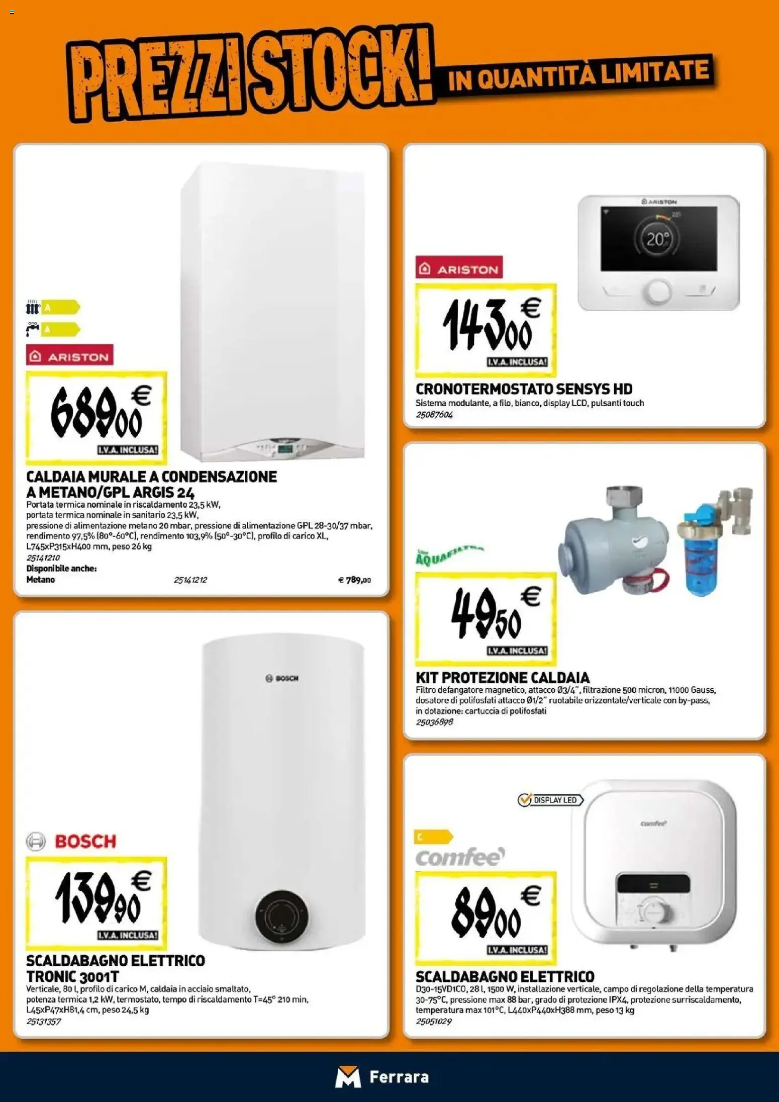 Nuovo TECNOMAT catalogo Ferrara dal 24/09/2026 > offerte anteprima 🛍️ | Pagina: 7 | Prodotti: Scaldabagno, Caldaia