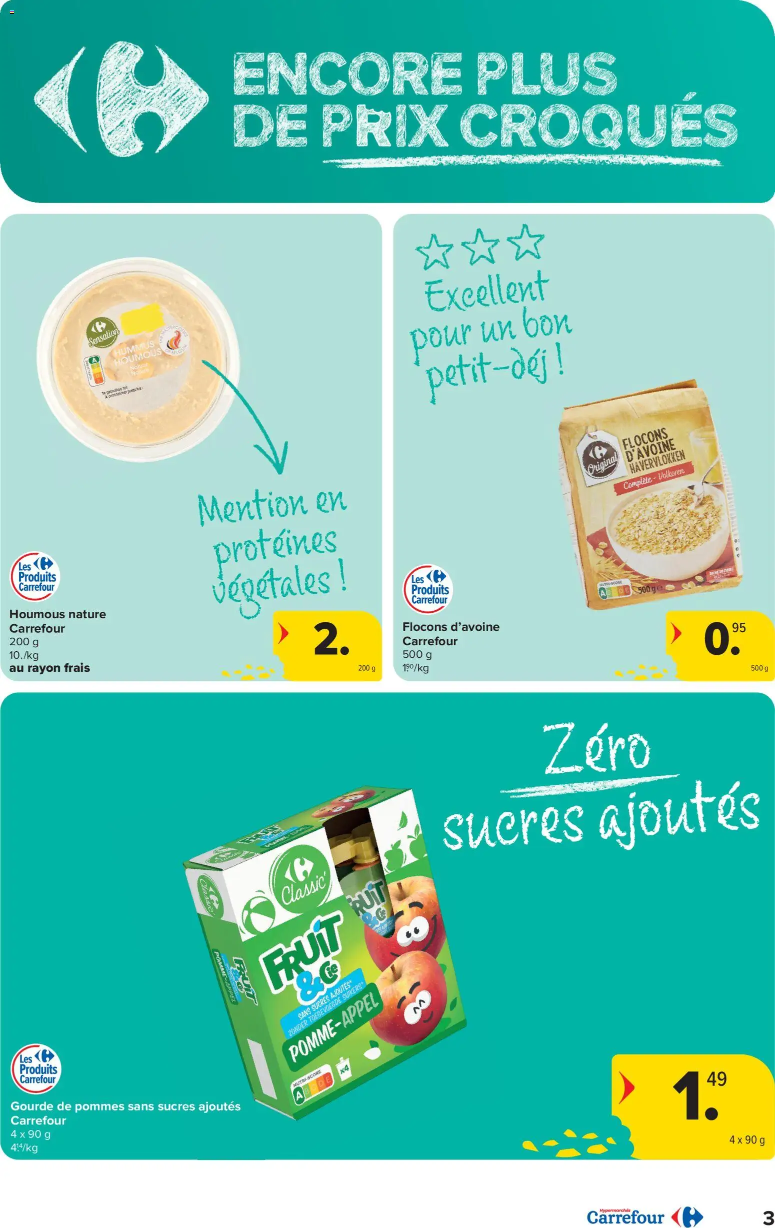 {H1} | Pagina: 3 | Producten: Havervlokken, Fruit, Hummus