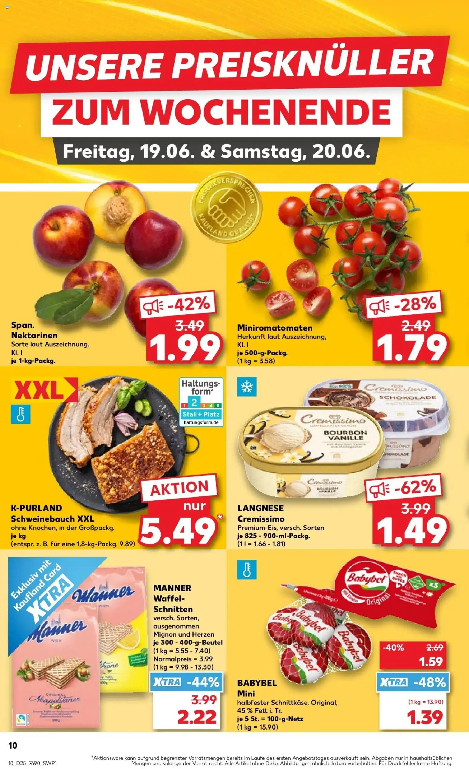 Kaufland Prospekt Leonberg – gültig ab 15.06.2026 | Seite: 21 | Produkte: Langnese, Langnese cremissimo, Nektarinen, Babybel