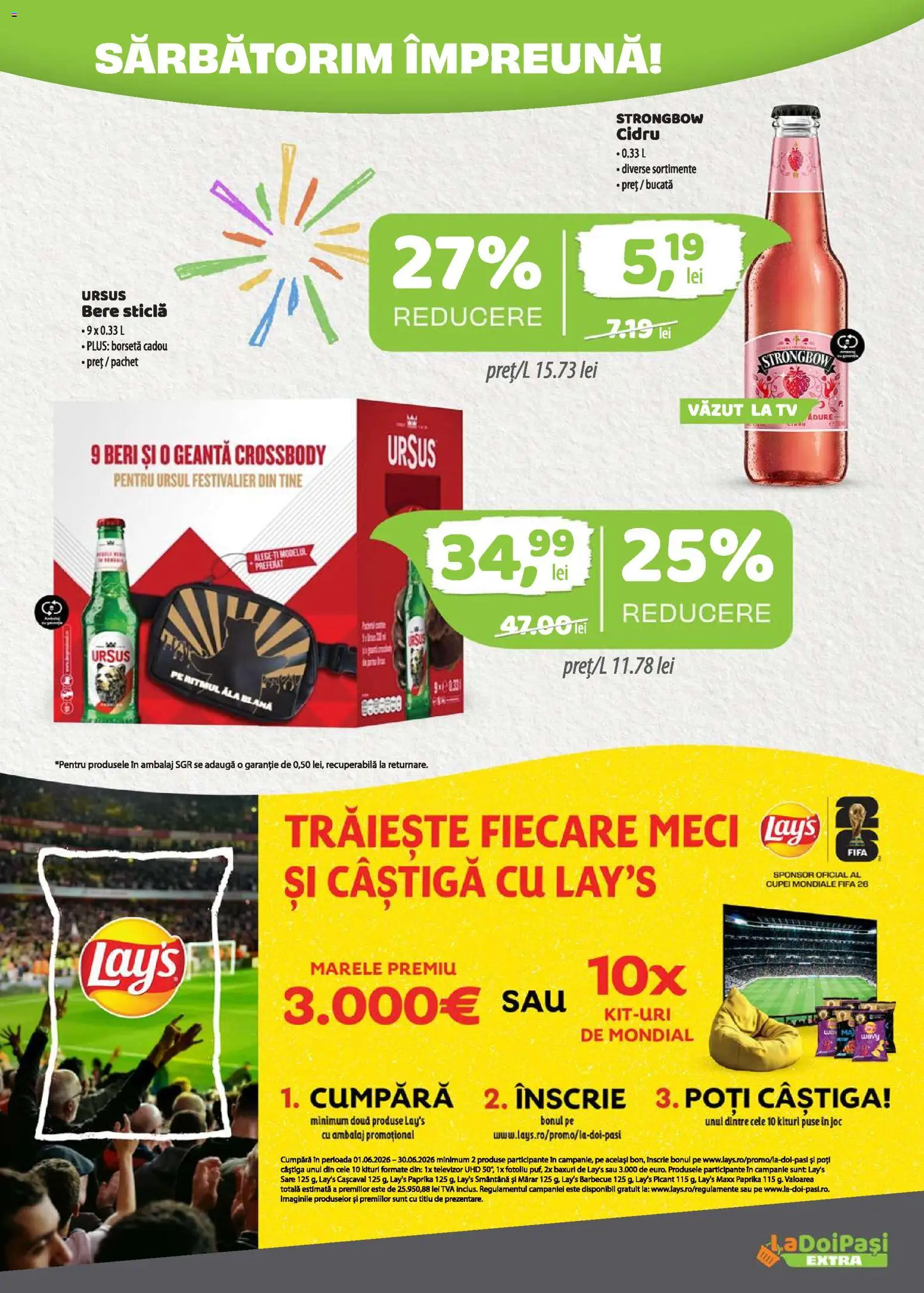 Noul catalog LaDoiPași – valabil de la 01.06.2026 | Pagină: 2 | Produse: Televizor, Geantă, Cașcaval, Smântână