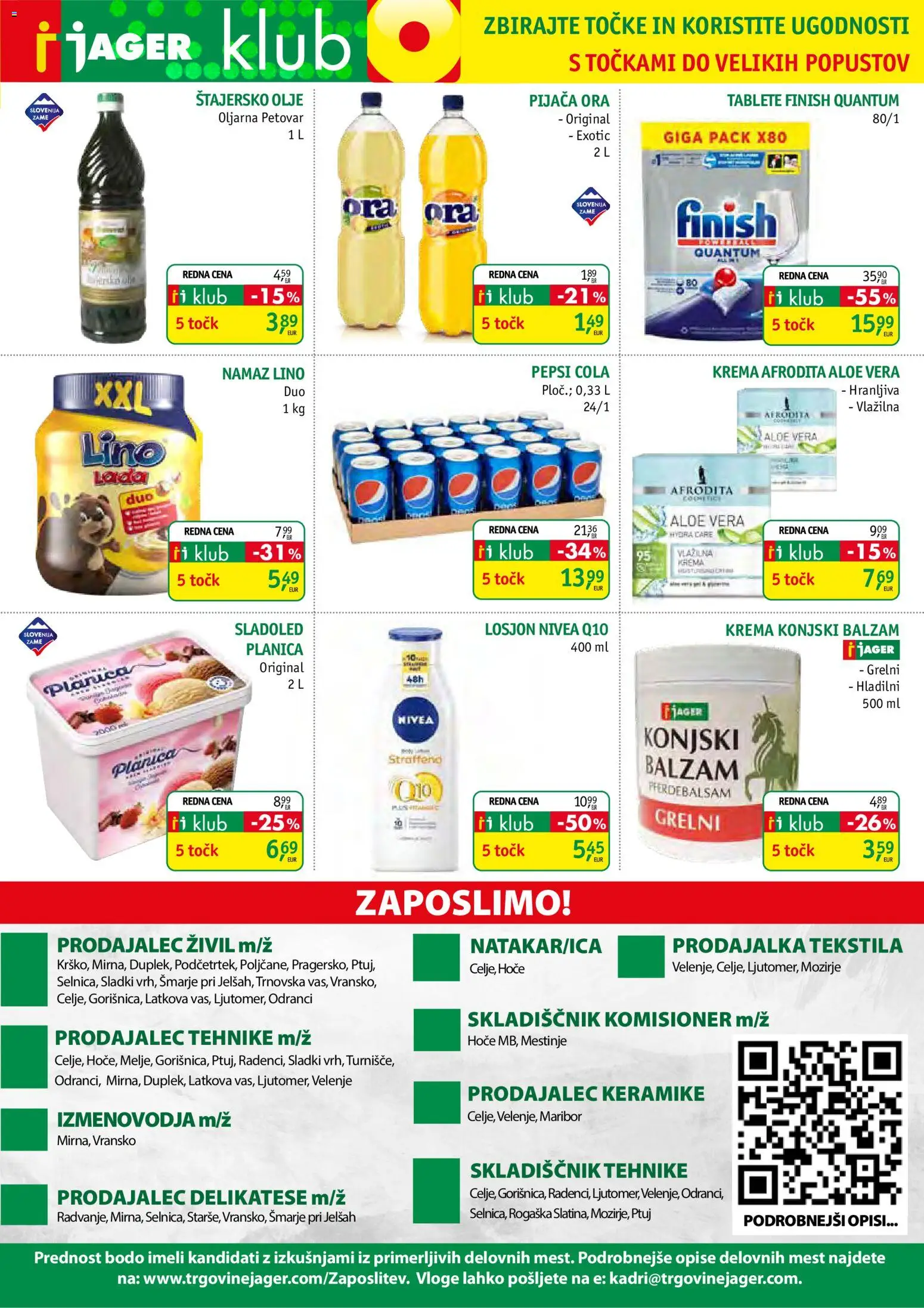 Novi Jager katalog ponudbe – veljaven od 24.06.2026 | Stran: 13 | Izdelki: Namaz, Krema, Olje, Sladoled