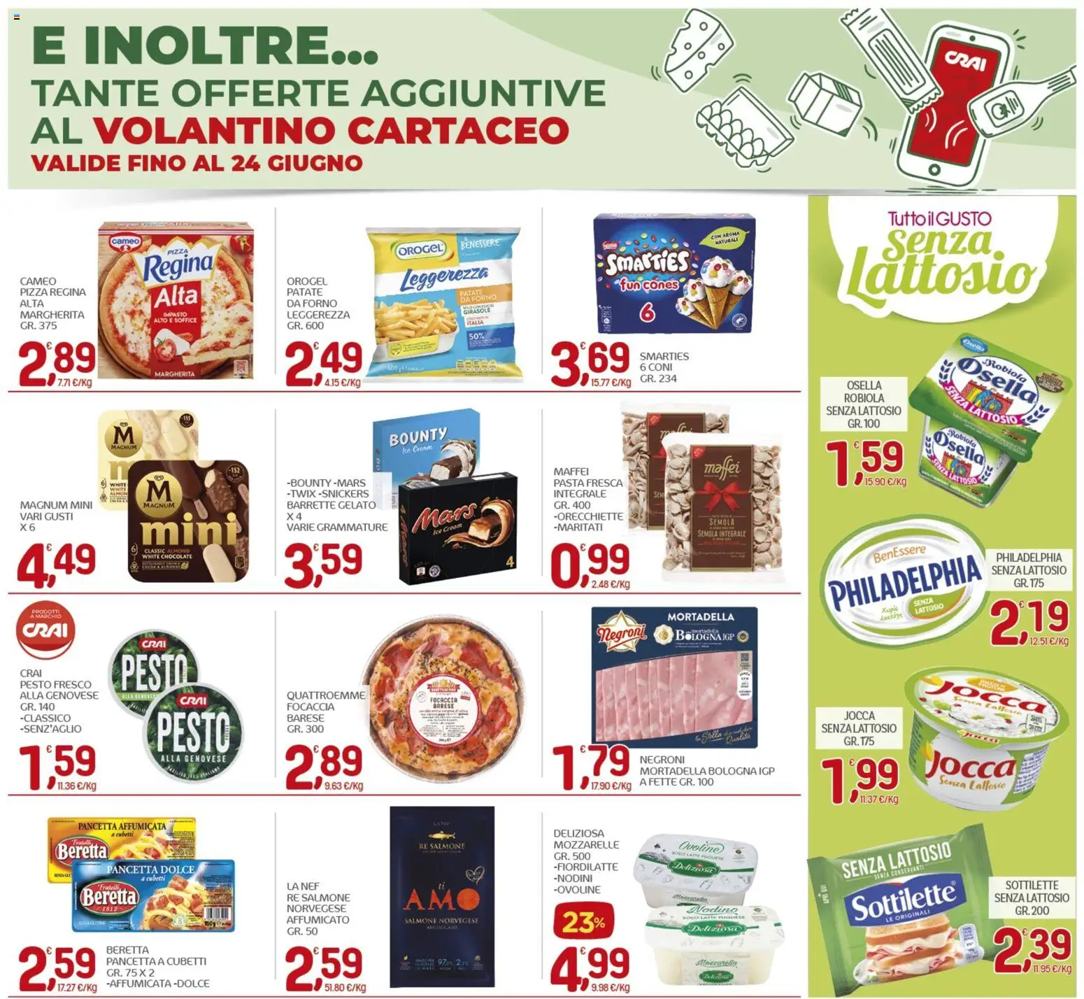 Volantino CRAI del 11.06.2026 | Pagina: 19 | Prodotti: Gelato, Patate, Latte, Forno