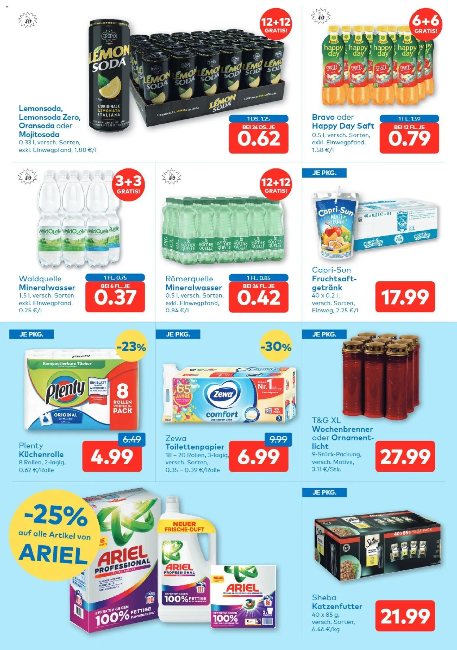 T&G Tirol gültig ab 08.10.2026 | Seite: 6 | Produkte: Mineralwasser, Saft