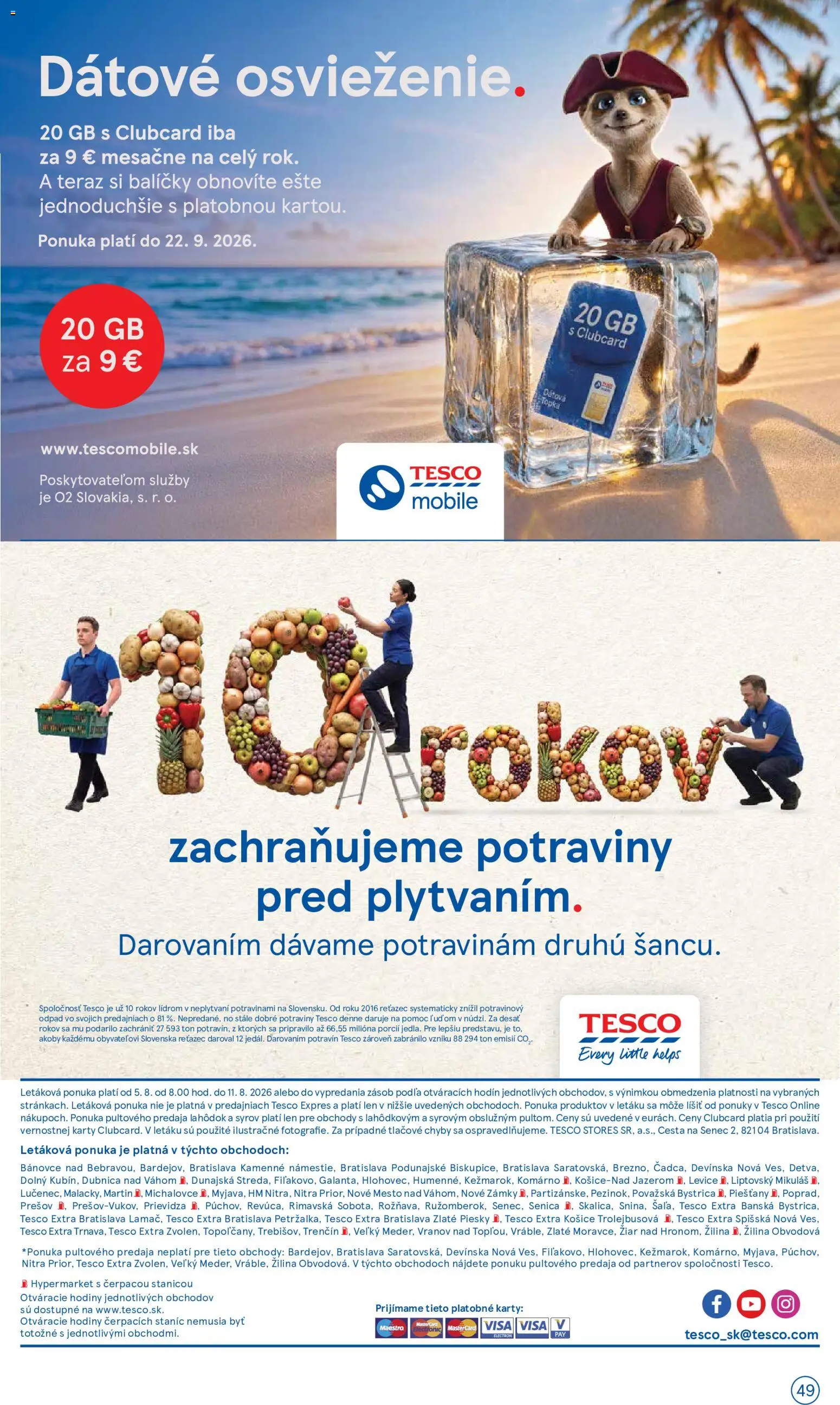 Nové Tesco akcie – leták je platný od 05.08.2026 | Strana: 49
