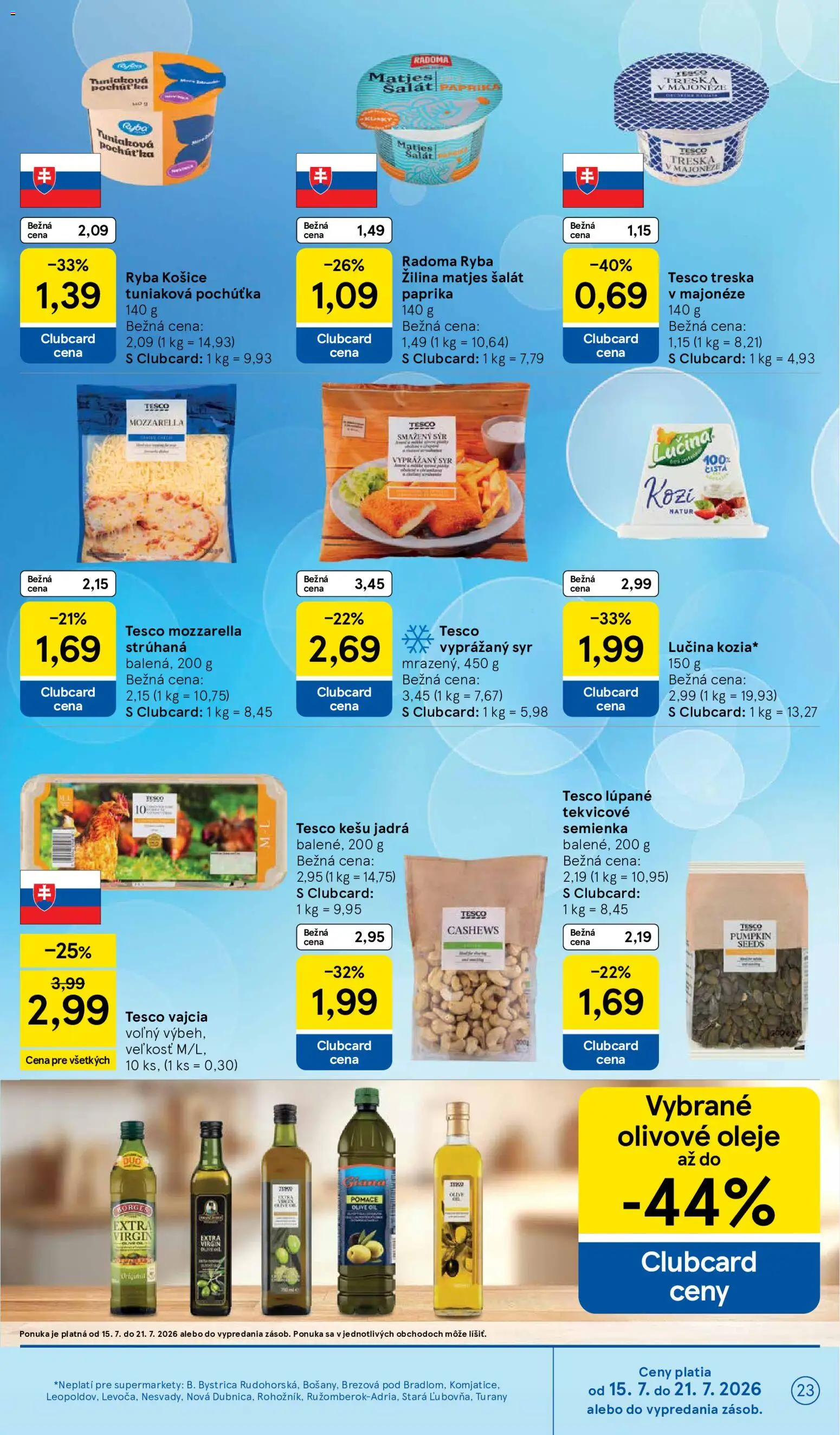 Nové Tesco akcie – leták je platný od 15.07.2026 | Strana: 23
