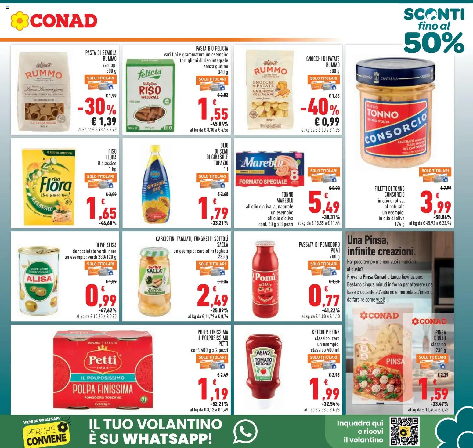 Volantino Conad del 11.03.2026 | Pagina: 3 | Prodotti: Riso, Patate, Olive, Olio di Oliva