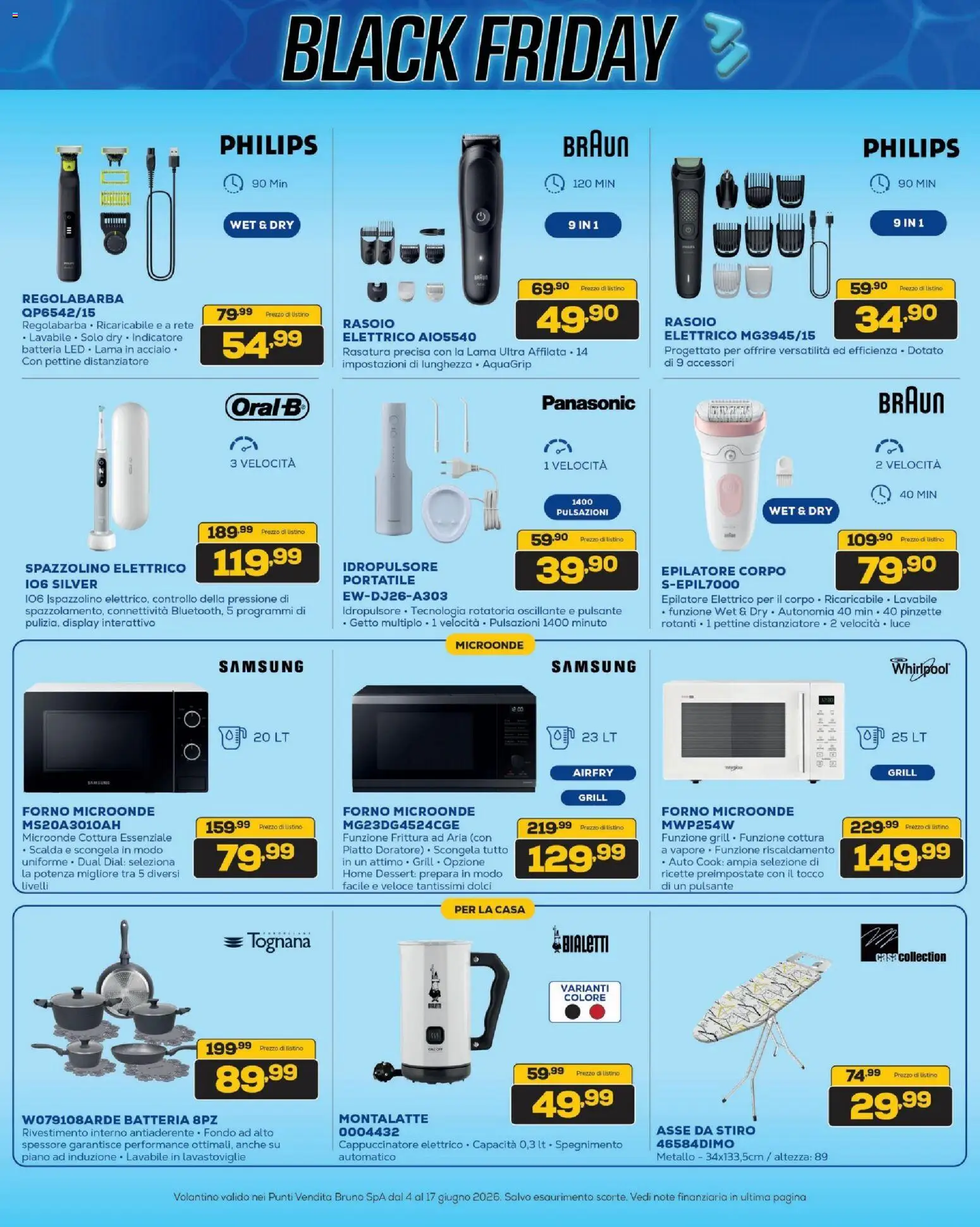 Volantino BRUNO del 04.06.2026 | Pagina: 29 | Prodotti: Microonde, Rasoio, Spazzolino, Spazzolino elettrico