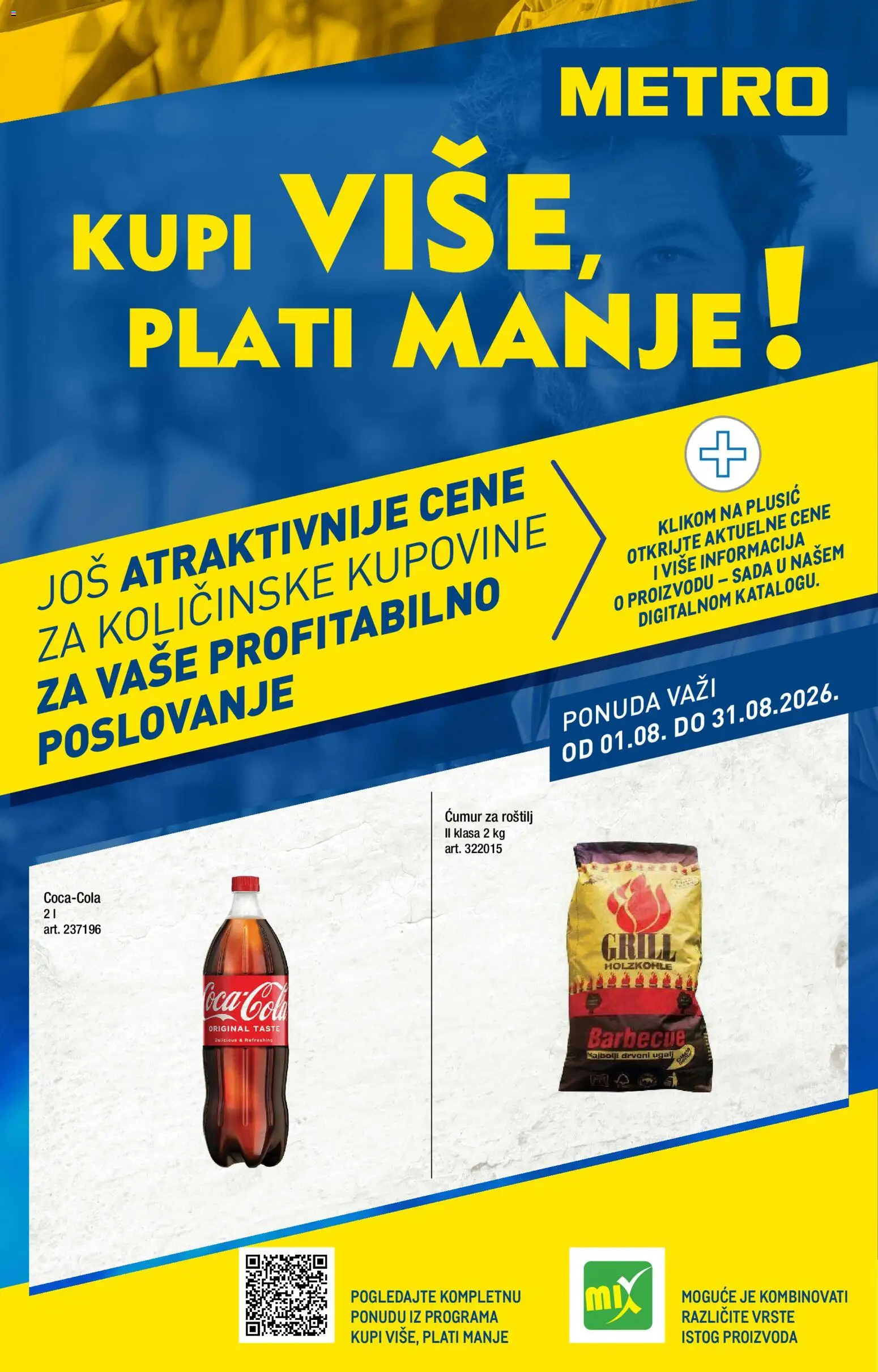 Metro katalog - važi od 01.08.2026 | Strana: 1 | Proizvode: Ćumur za roštilj, Roštilj