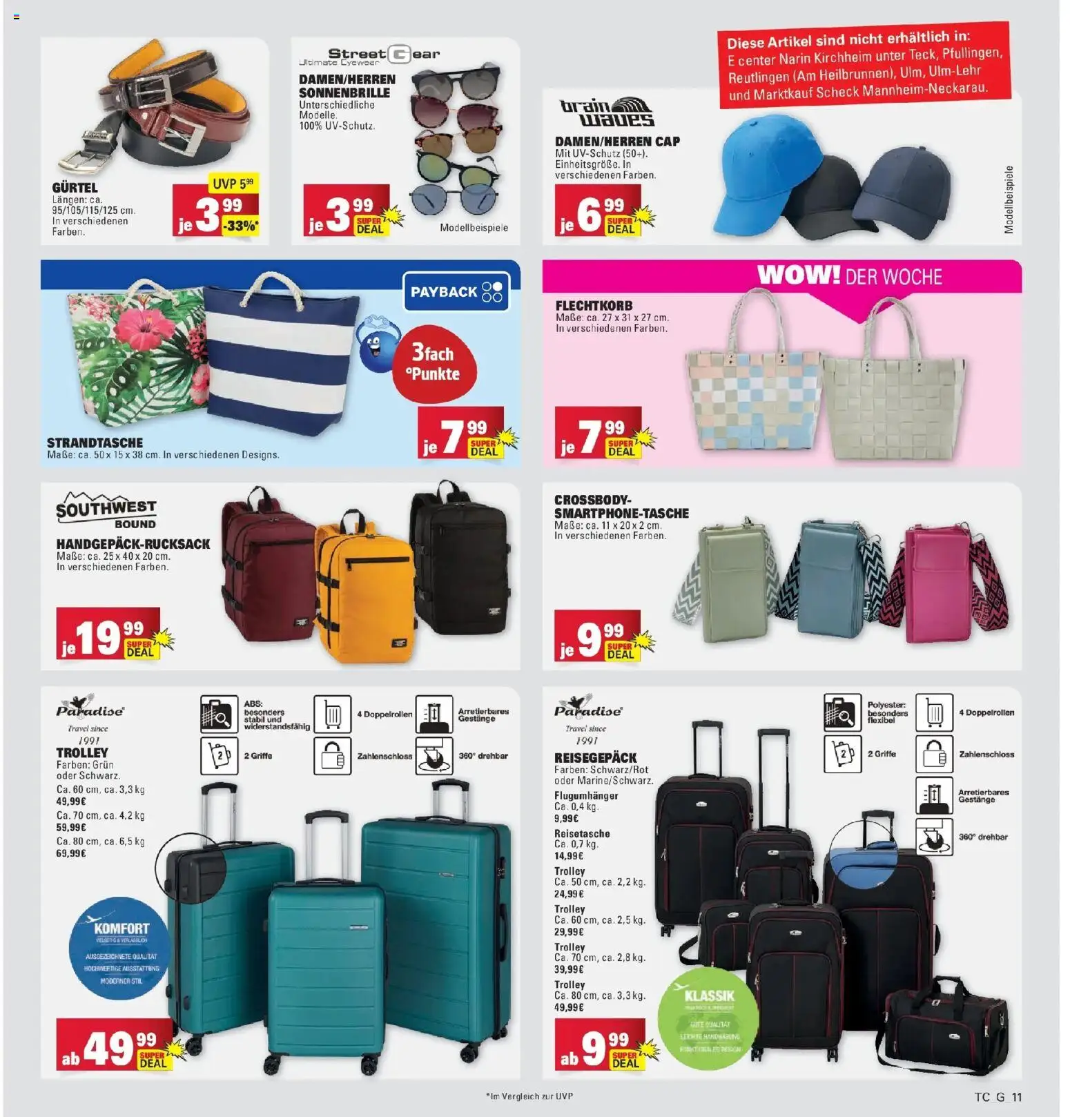 Marktkauf Prospekt Böblingen – gültig ab 06.07.2026 | Seite: 41 | Produkte: Reisetasche, Gürtel