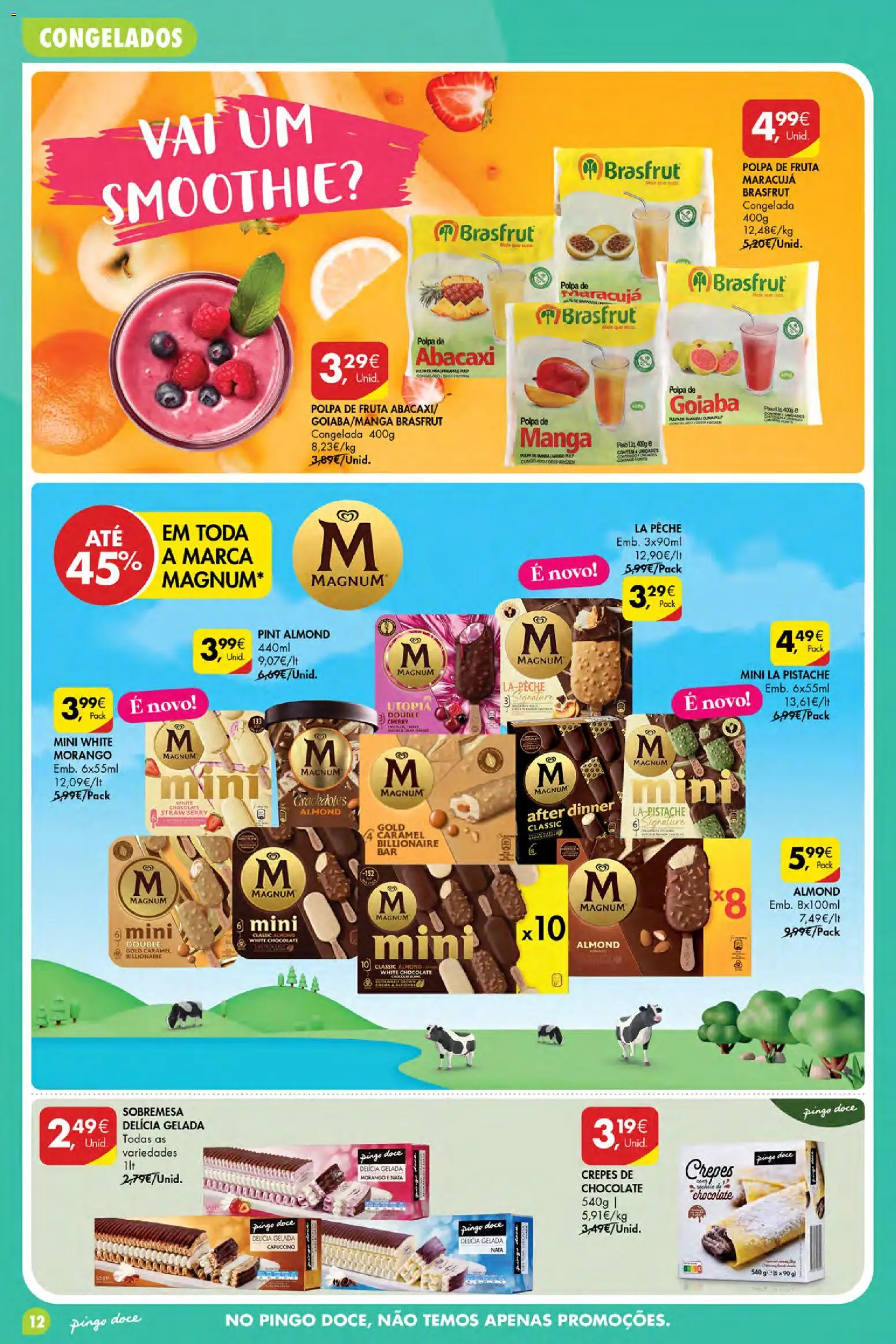 Pingo Doce Poupe Esta Semana Açores │ válido de 10/09/2026 | Página: 12 | Produtos: Manga, Sobremesa, Smoothie, Chocolate