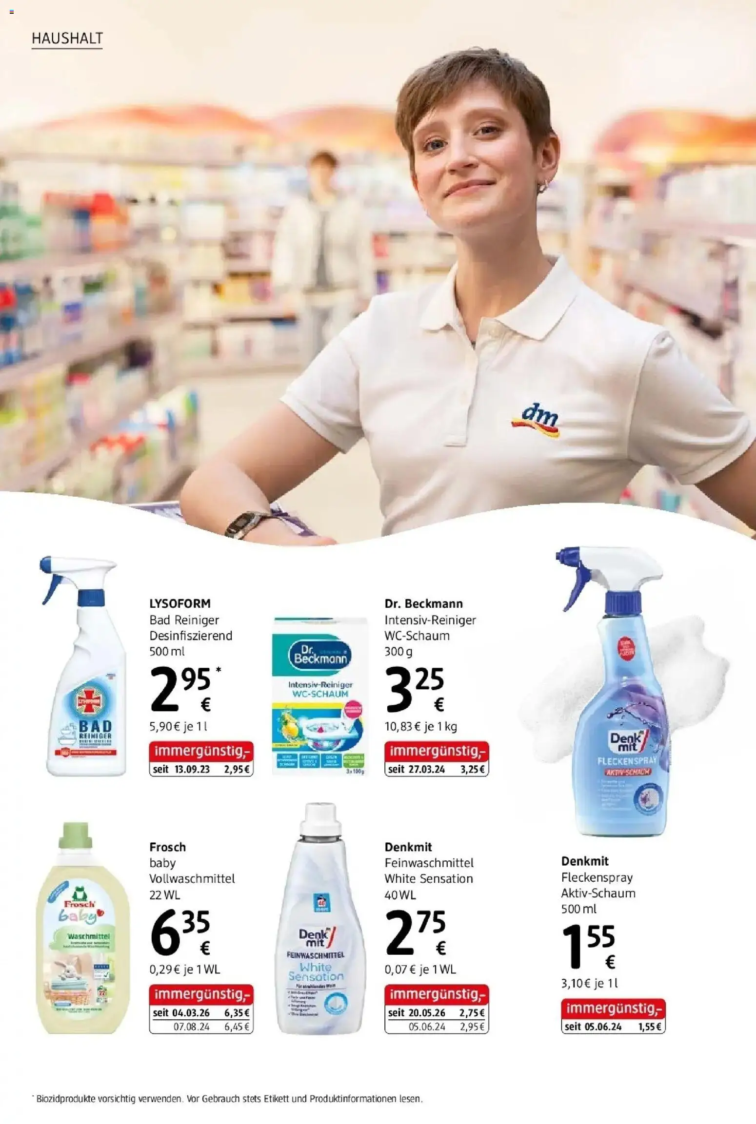 dm drogerie markt Flugblatt  / 2026 von 08.10.2026 - Aktuelle Angebote | Seite: 6 | Produkte: Bad, Waschmittel