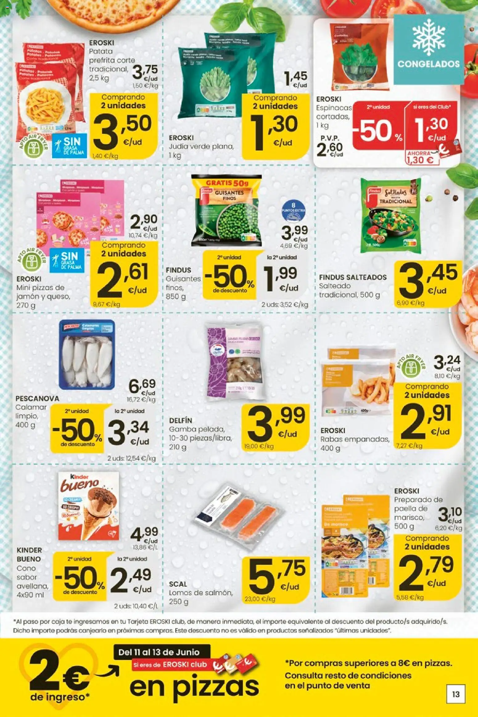 Eroski Ofertones de verano │ válido desde el 11.06.2026 | Página: 13 | Productos: Jamón, Πορσελάνη, Té, Caja