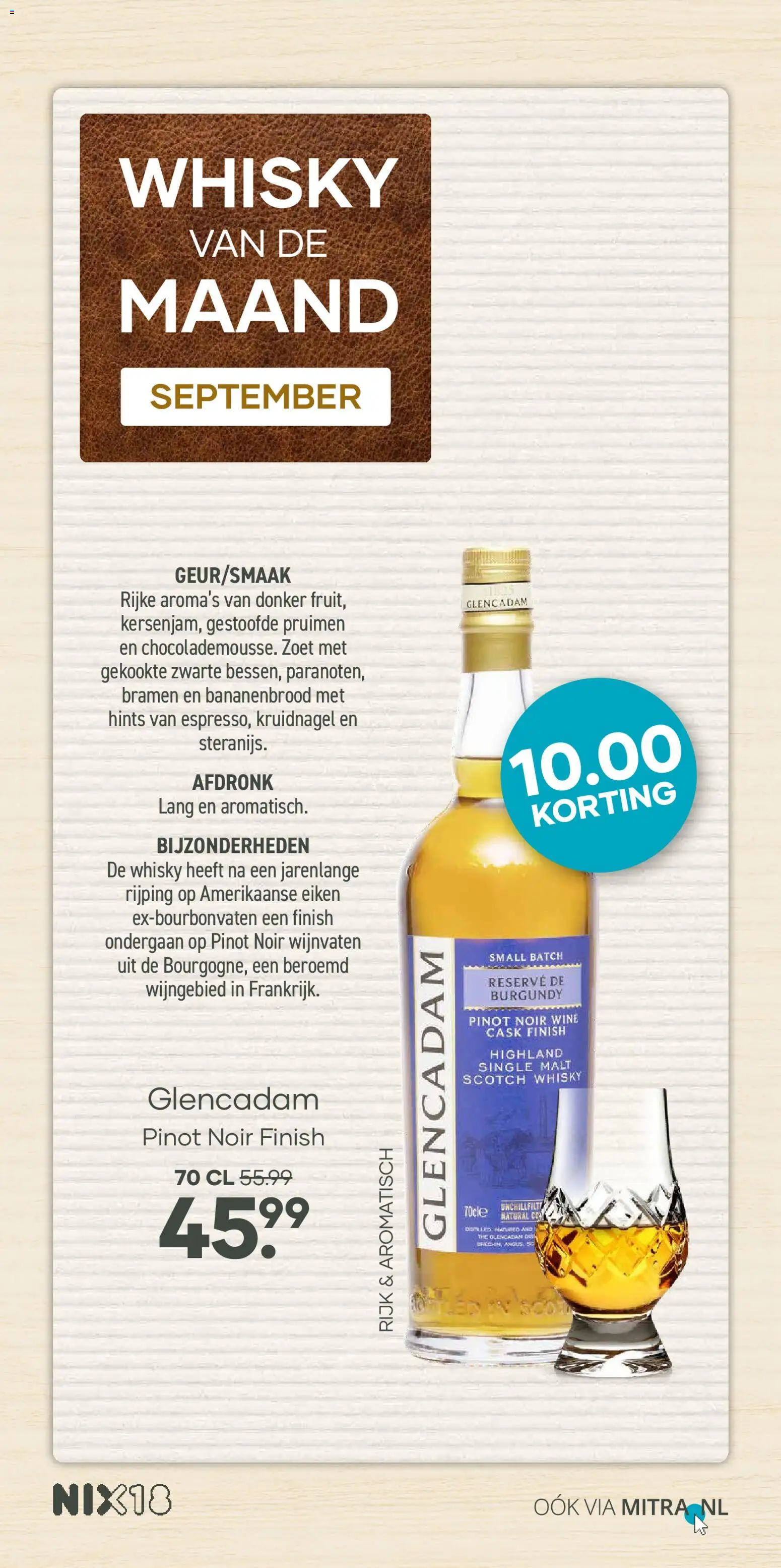 Mitra folder vanaf 07-09-2026 || NIEUWE | Pagina: 4 | Producten: Whisky, Pruimen, Kruidnagel