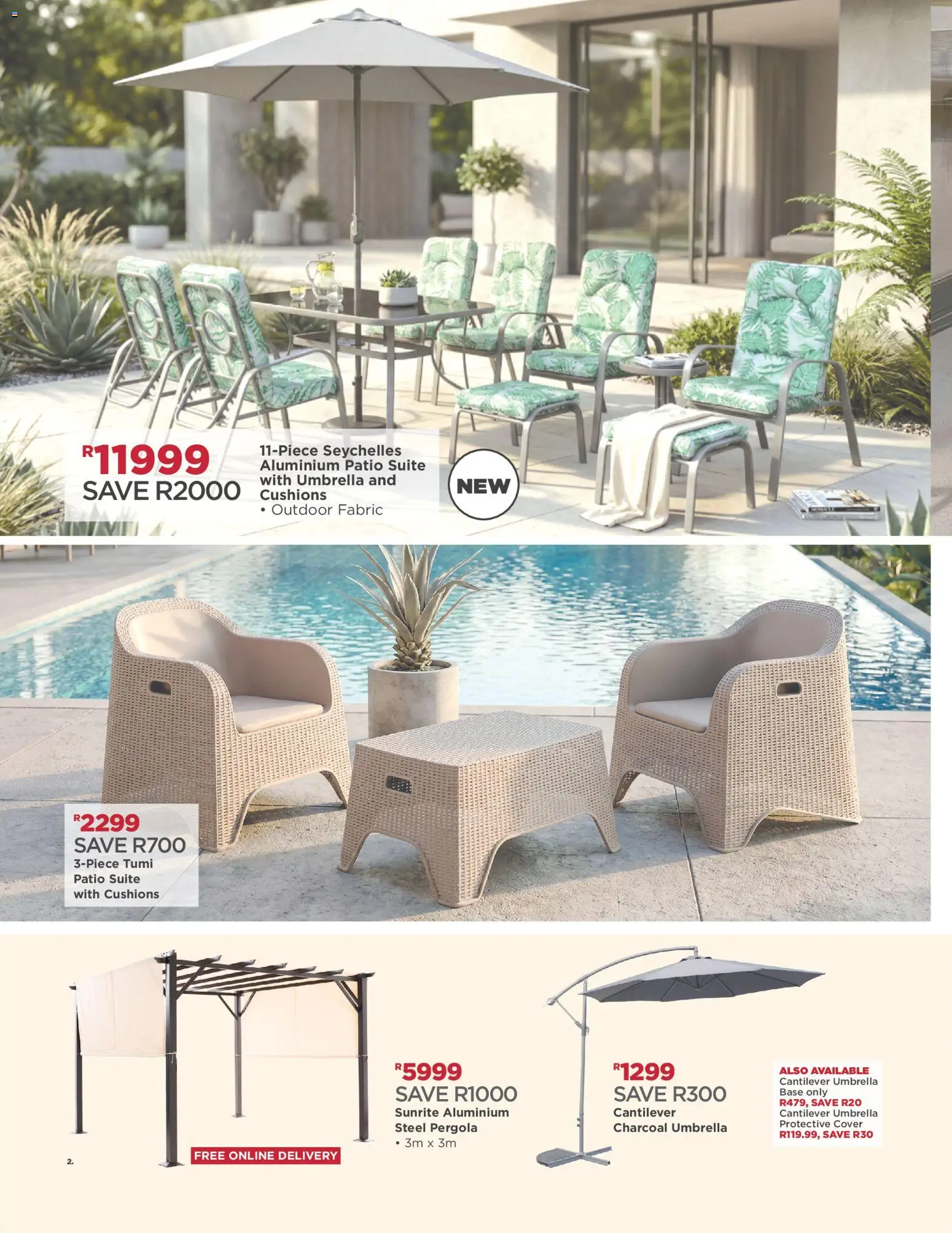 New House and Home catalogue – valid from 07/09/2026 | Page: 2 | Products: Cover, Umbrella