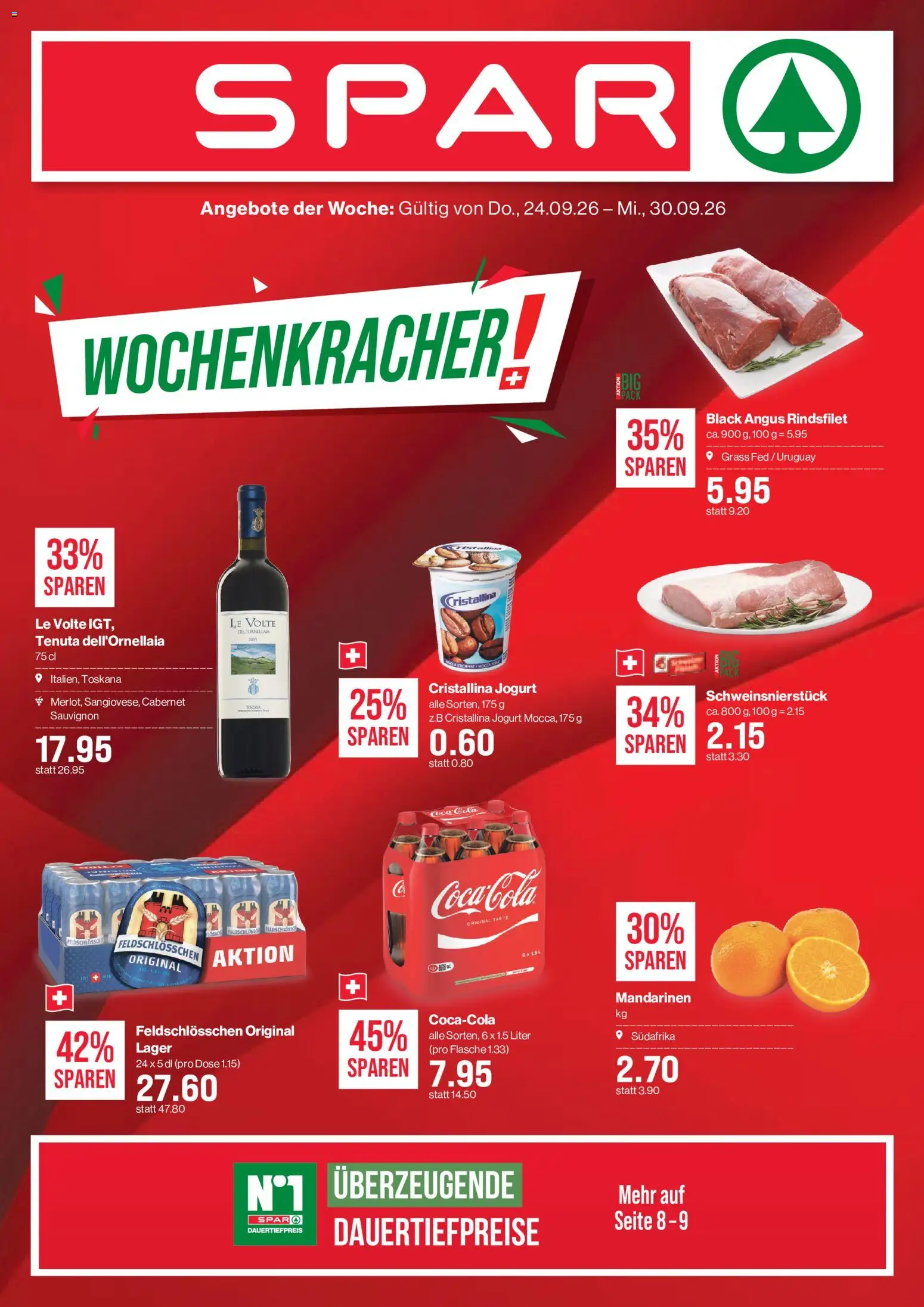 Spar Donnerstag, 24. September Top Angebote