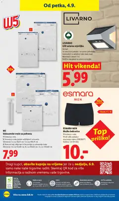ESMARA MEN Muške bokserice, 10 komada u setu. Visoki udio pamuka i elastansko vlakno (CREORA™). Veličine: 5-8 (M-XXL) - Pregled kataloga iz trgovine Lidl, vrijedi od 31.08.2026 | Stranica: 68