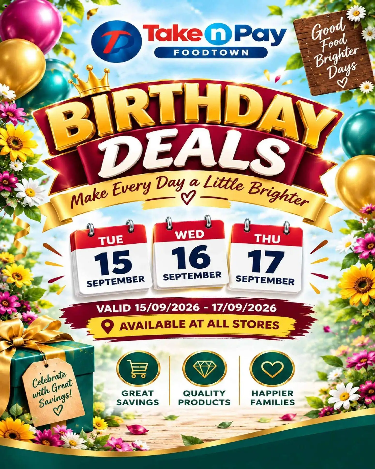 New Take n Pay catalogue – valid from 15/09/2026 | Page: 1