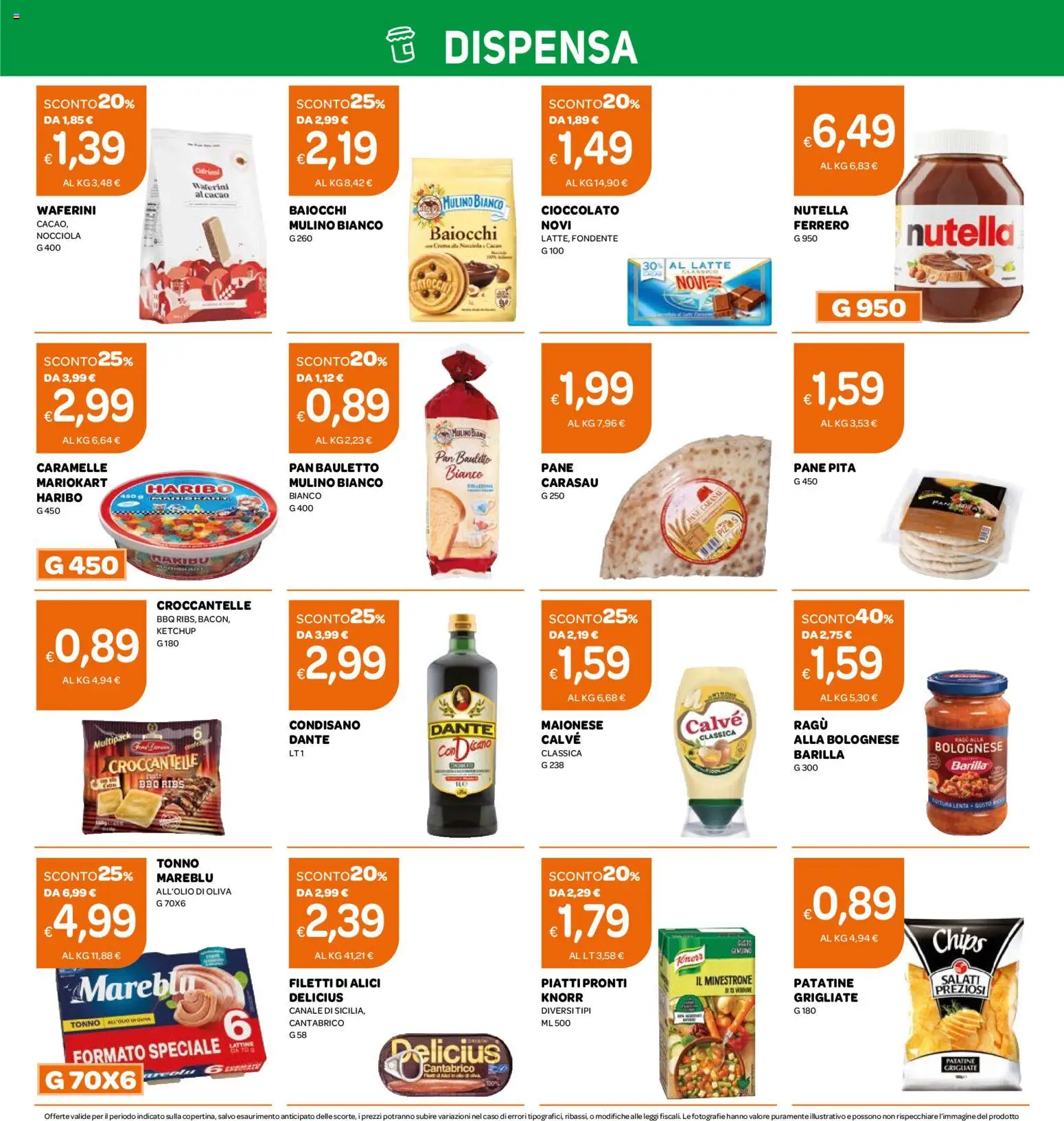 Volantino Ekom del 08/09/2026 | Pagina: 4 | Prodotti: Pane pita, Caramelle, Maionese, Tonno