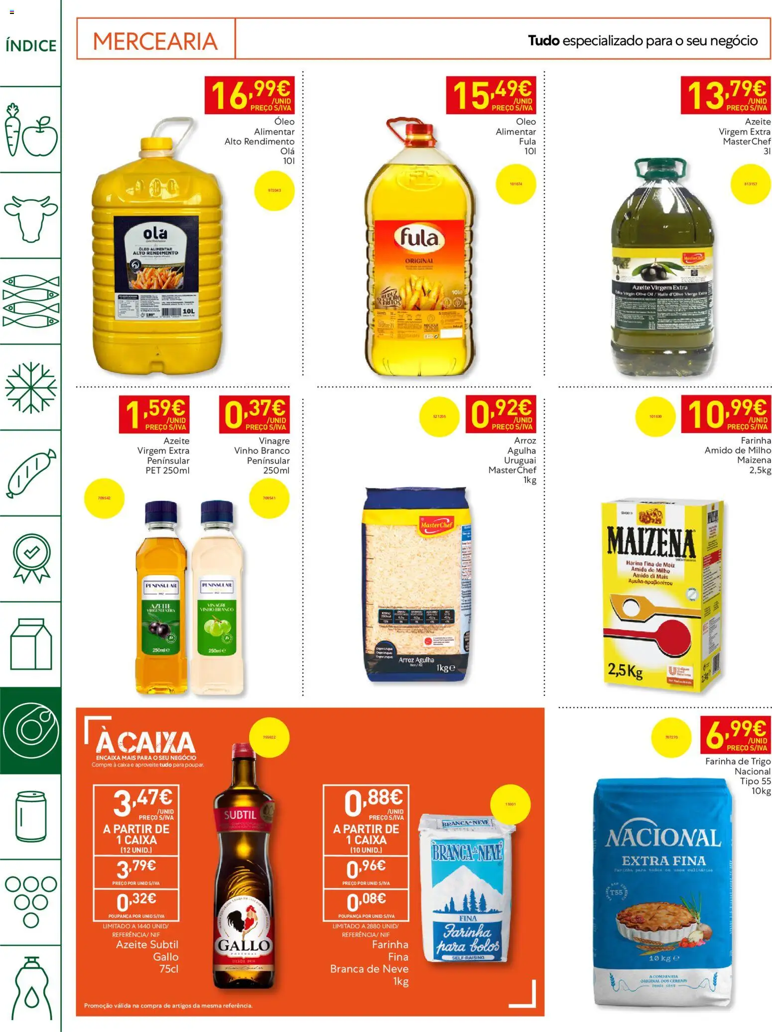 Recheio Horeca │ válido de 26.05.2026 | Página: 18 | Produtos: Azeite, Farinha de trigo, Cereais, Milho