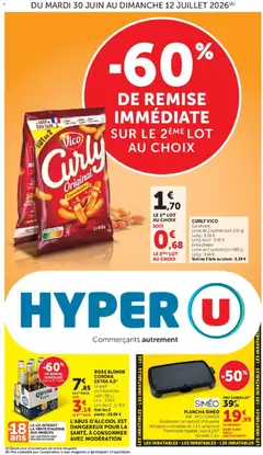 Hyper U - Prévisualisation de Hyper U - Les prix bas de la semaine valide à partir de 30/06/2026
