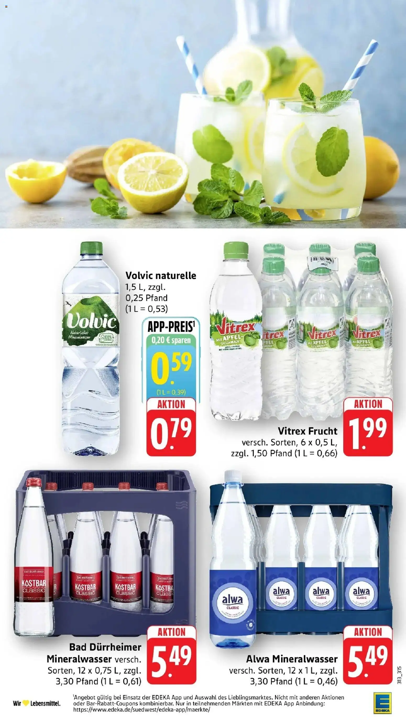 Edeka prospekt Freiburg	 – gültig ab 10.05.2026 | Seite: 37 | Produkte: Bad, Äpfel, Mineralwasser, Volvic