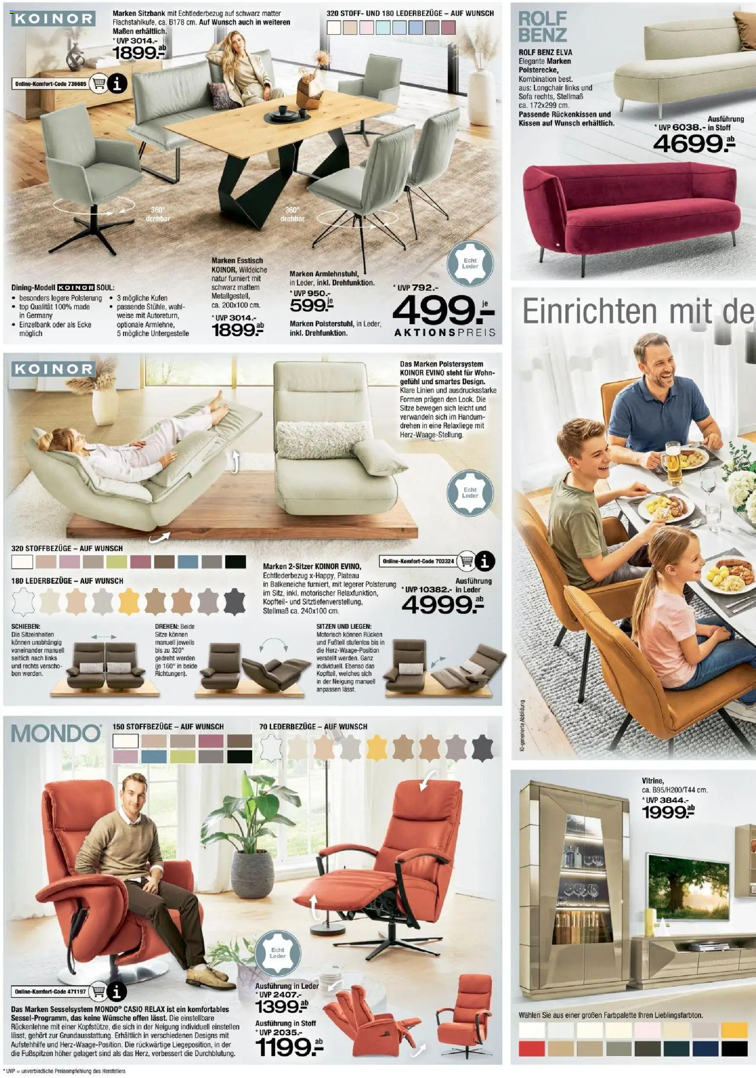 Ostermann Prospekt – gültig ab 19.09.2026 | Seite: 4 | Produkte: Top, Esstisch, Sitzbank, Kissen