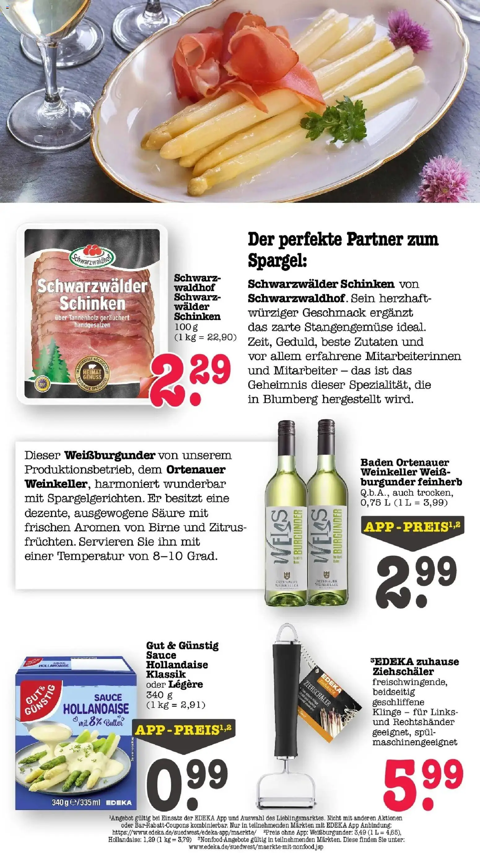 Edeka prospekt Bühlertal	 – gültig ab 03.05.2026 | Seite: 33 | Produkte: Butter, Spargel, Birne, Schinken