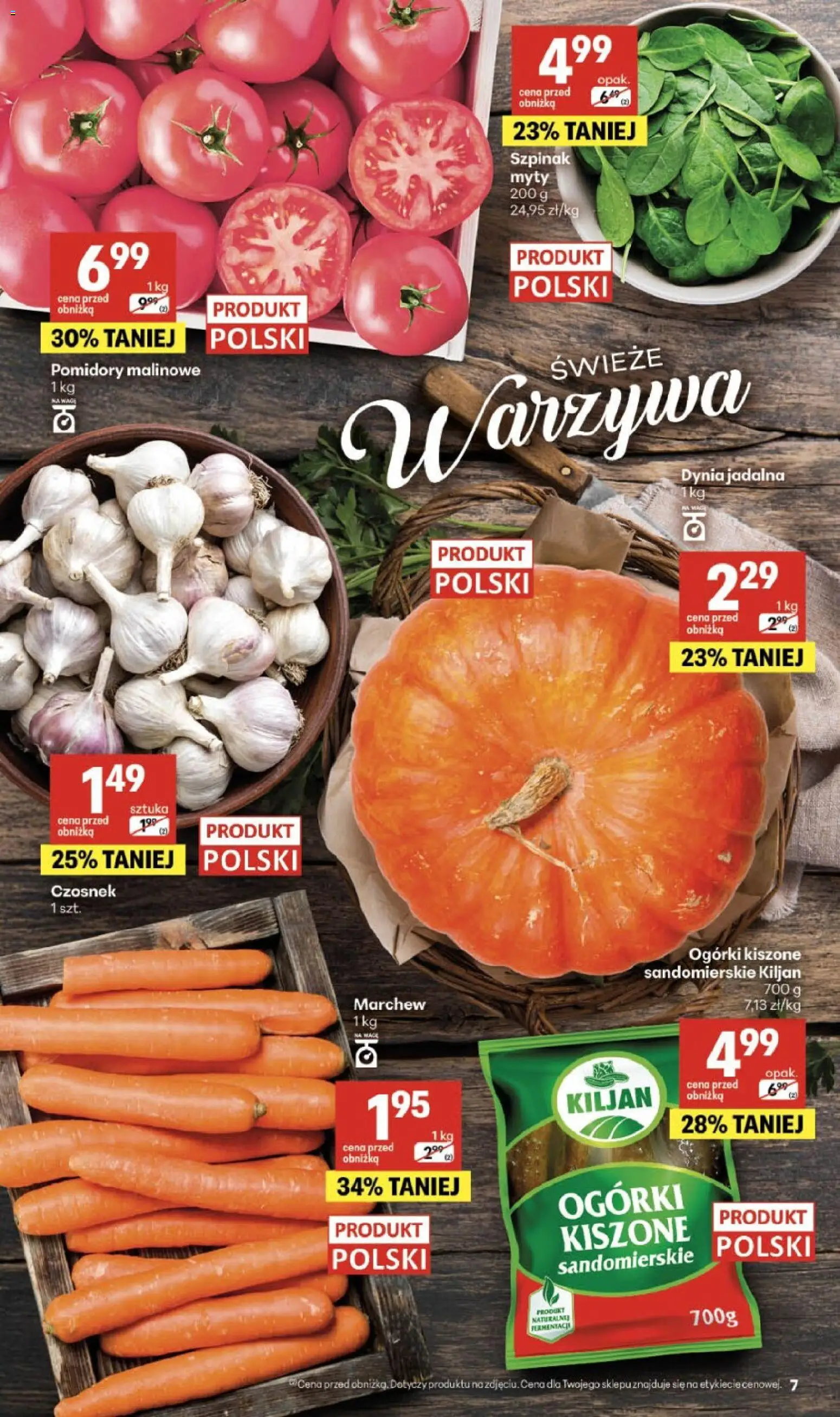 Delikatesy Centrum gazetka od 01.10.2026 | Strona: 7 | Produkty: Dynia, Pomidory malinowe, Pomidory, Warzywa