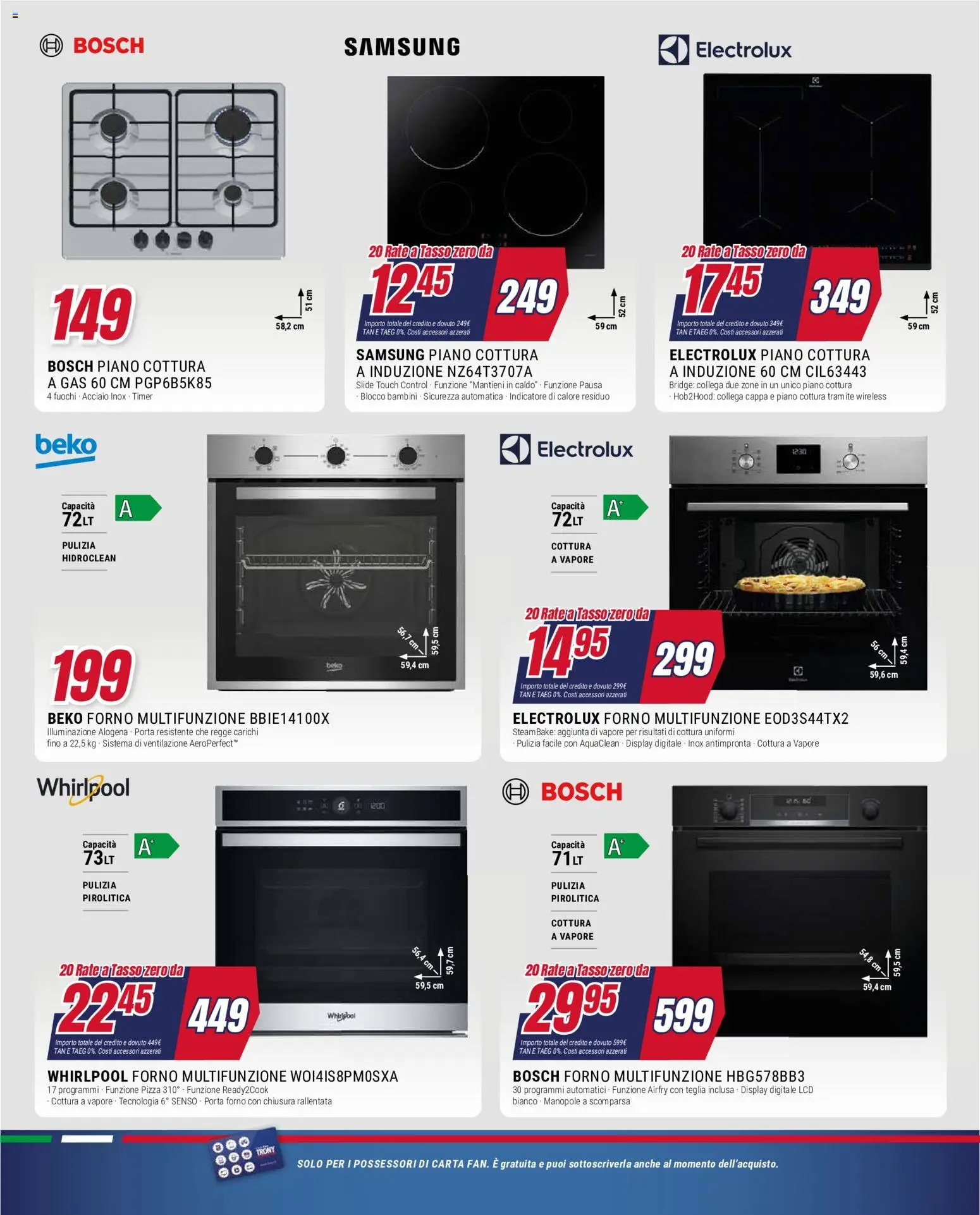 Volantino Trony del 21.05.2026 | Pagina: 16 | Prodotti: Teglia, Piano cottura, Forno, Samsung
