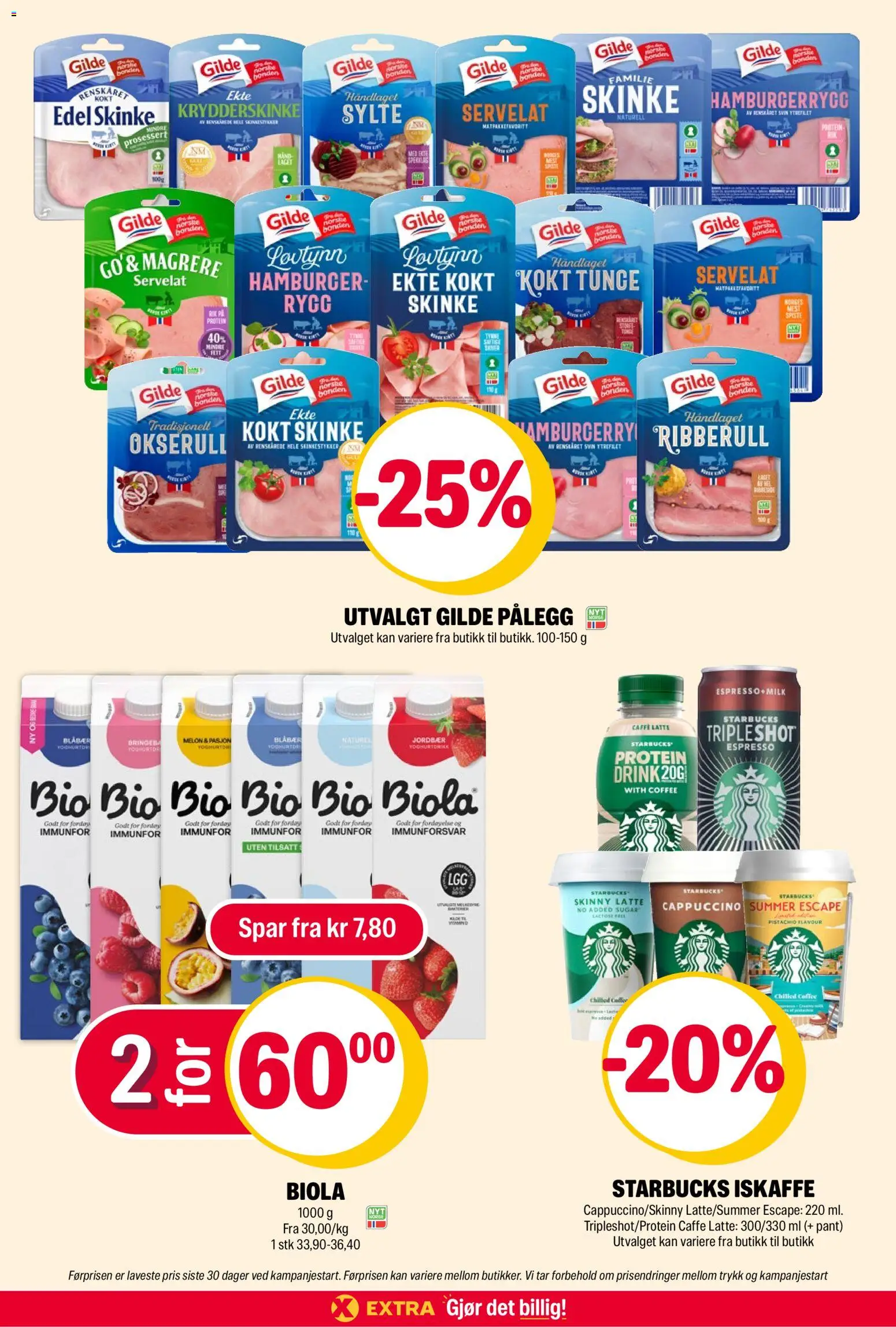 {H1} | Side: 19 | Produkter: Ved, Protein, Iskaffe, Kokt skinke