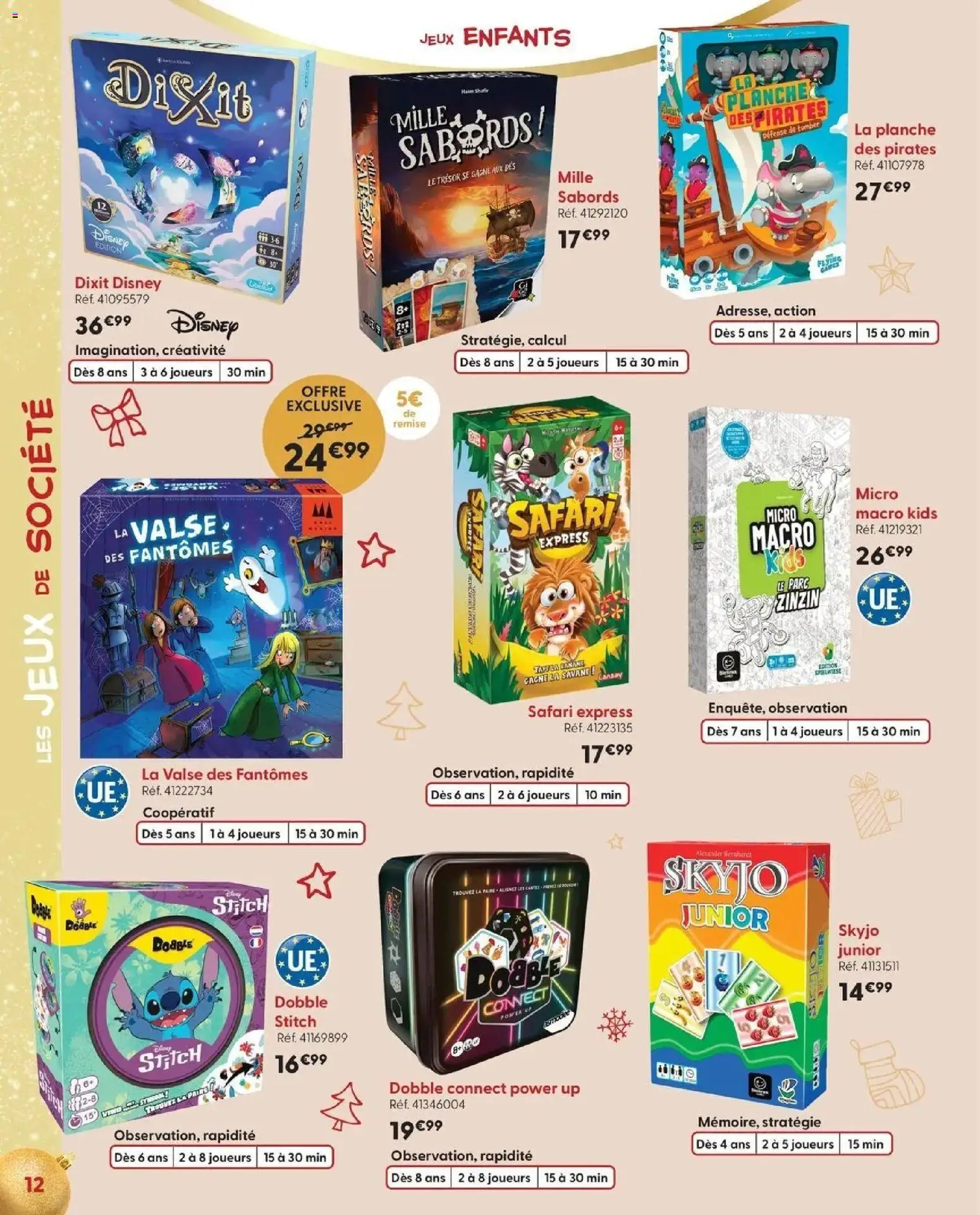 La Grande Récré - LE NOËL DE TOUTES LES PASSIONS à partir du 14/10/2026 - promo en ligne | Page: 12 | Produits: Trésor, Skyjo, Jeux, Jeux de société