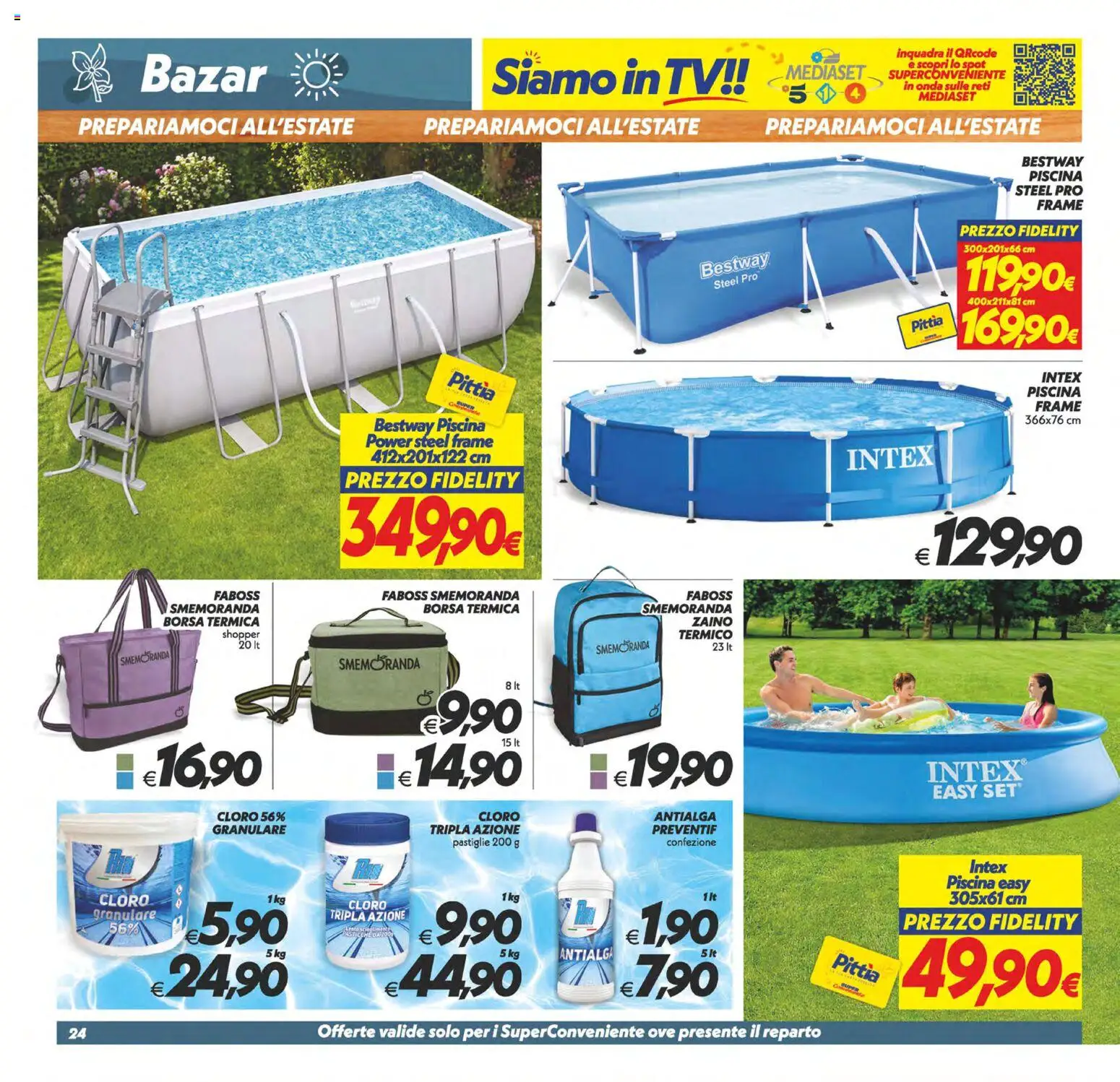 Volantino SuperConveniente del 29.05.2026 | Pagina: 24 | Prodotti: Zaino, Borsa termica, TV, Borsa