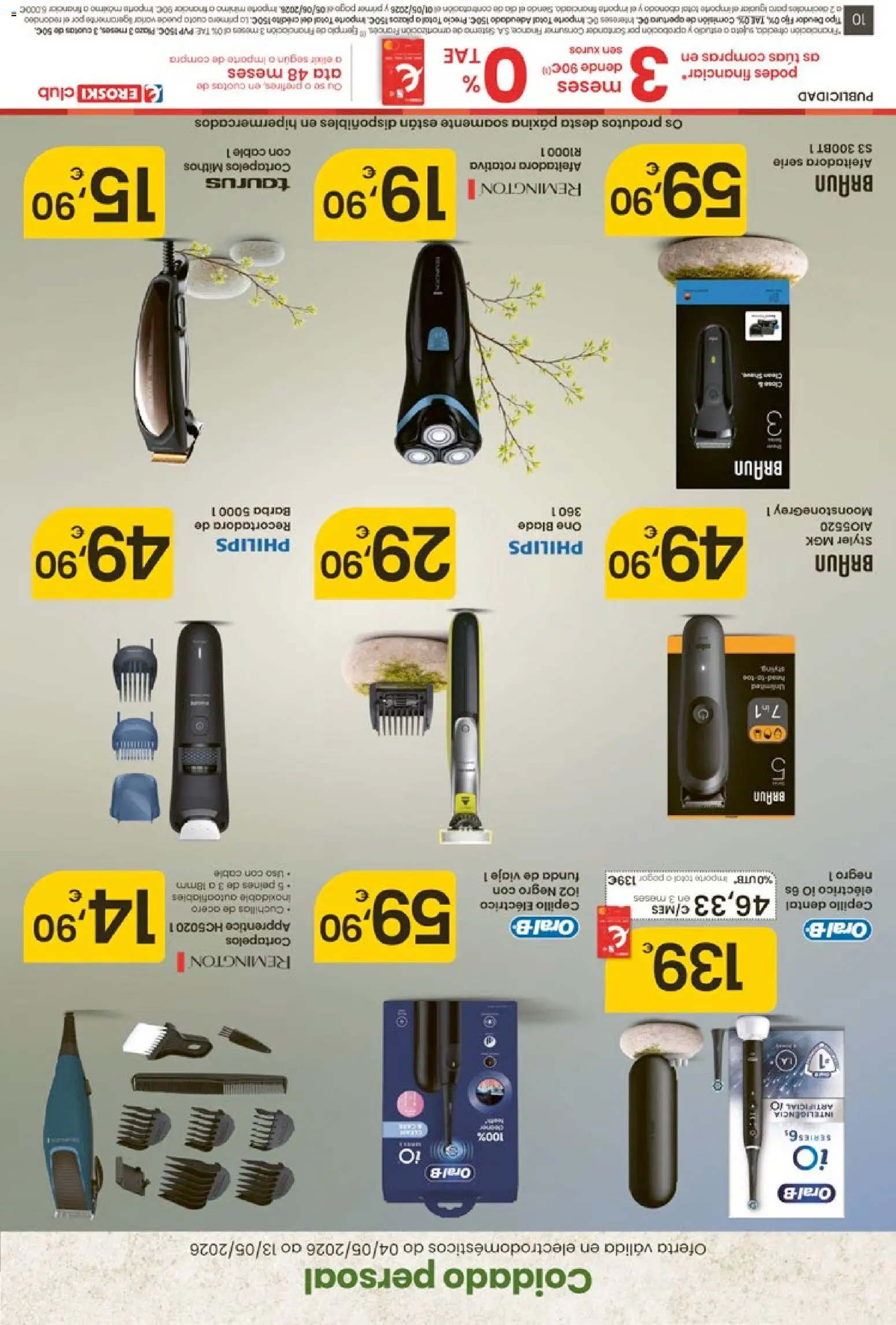 Eroski Quieres ahorrar conmigo │ válido desde el 30.04.2026 | Página: 55 | Productos: Cepillo, Cable, Funda, Cortapelos