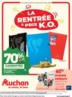 Auchan Promos XXL, rentrée - Voorbeeld van een folder van Auchan, geldig van 21/07/2026