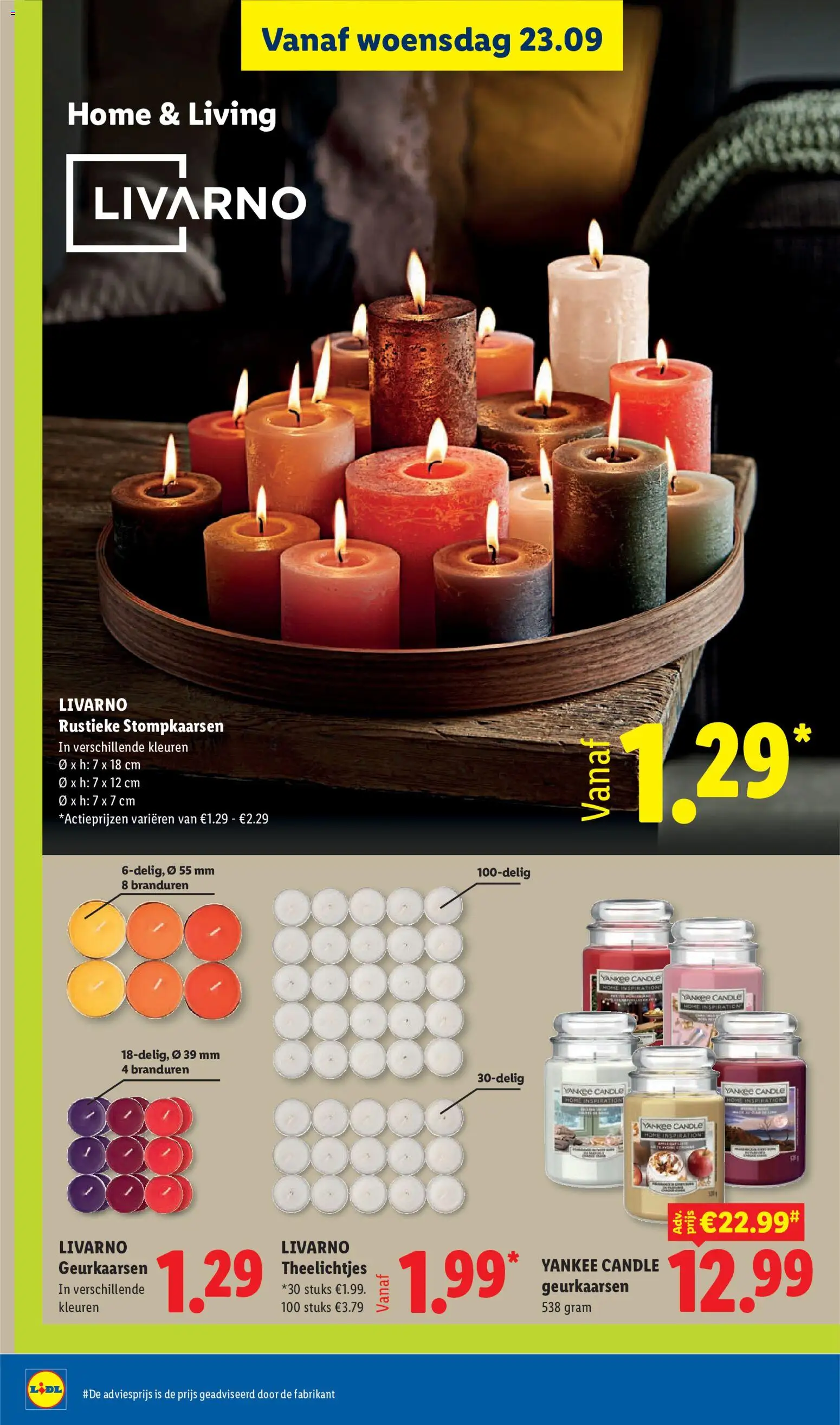 {H1} | Pagina: 2 | Producten: Theelichtjes, Geurkaarsen
