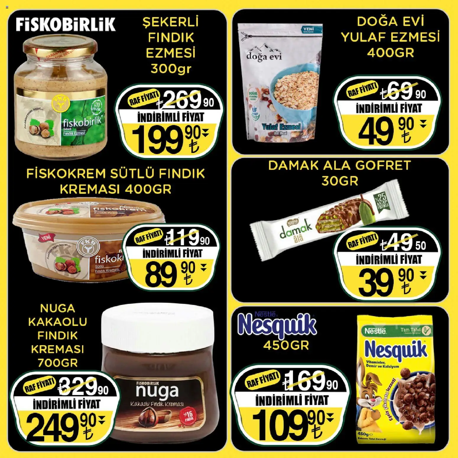 Sarıyer Katalog - 17.04.2026 tarihinden itibaren geçerlidir | Sayfa: 26 | Ürünler: Raf, Çikolata, Fındık, Tahıl