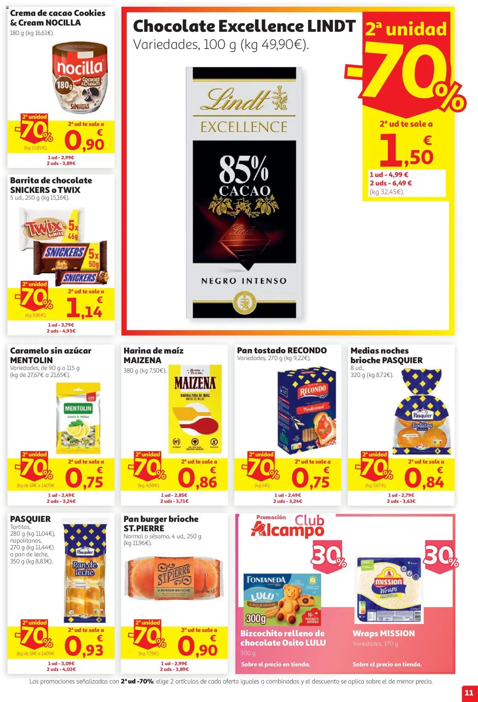 Alcampo folleto │ válido desde el 27/08/2026 | Página: 11 | Productos: Chocolate, Limón, Crema, Té