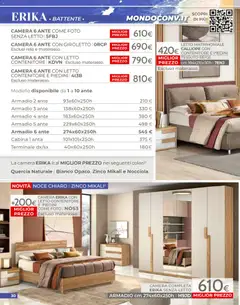 Anteprima del volantino Mondo Convenienza volantino Camere valido a partire dal 01/07/2026 | Pagina: 30 | Prodotti: Letto matrimoniale, Contenitore, Materasso, Armadio