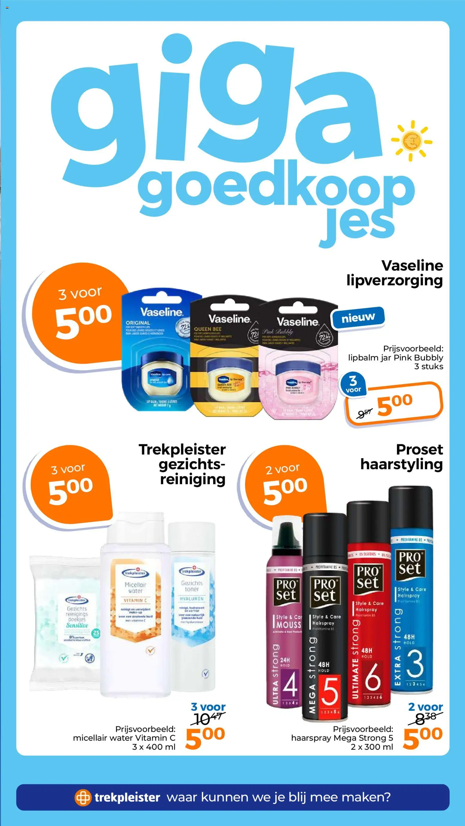 {H1} | Pagina: 3 | Producten: Doekjes, Toner, Haarstyling, Water