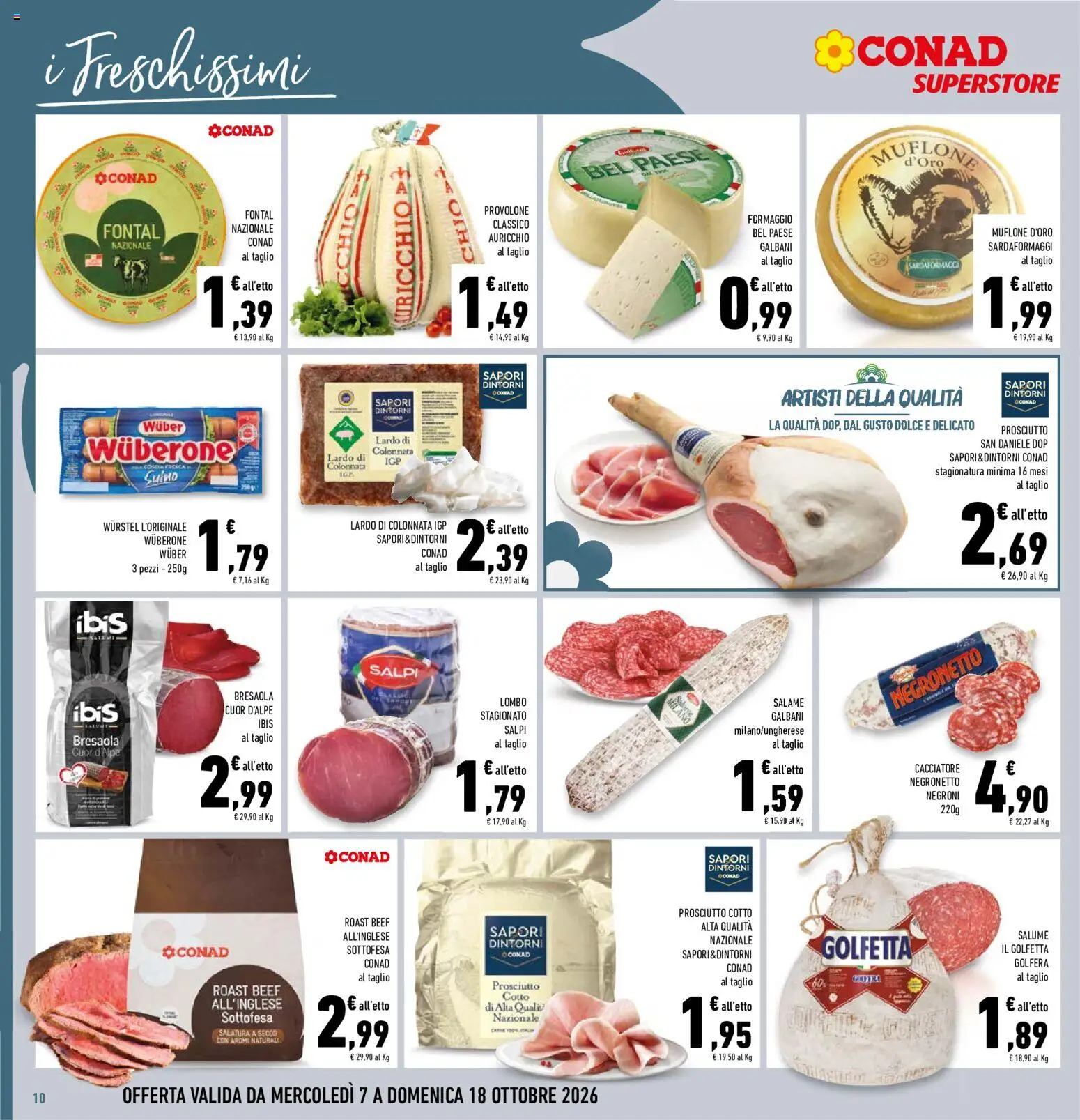 Volantino Conad del 07/10/2026 | Pagina: 10