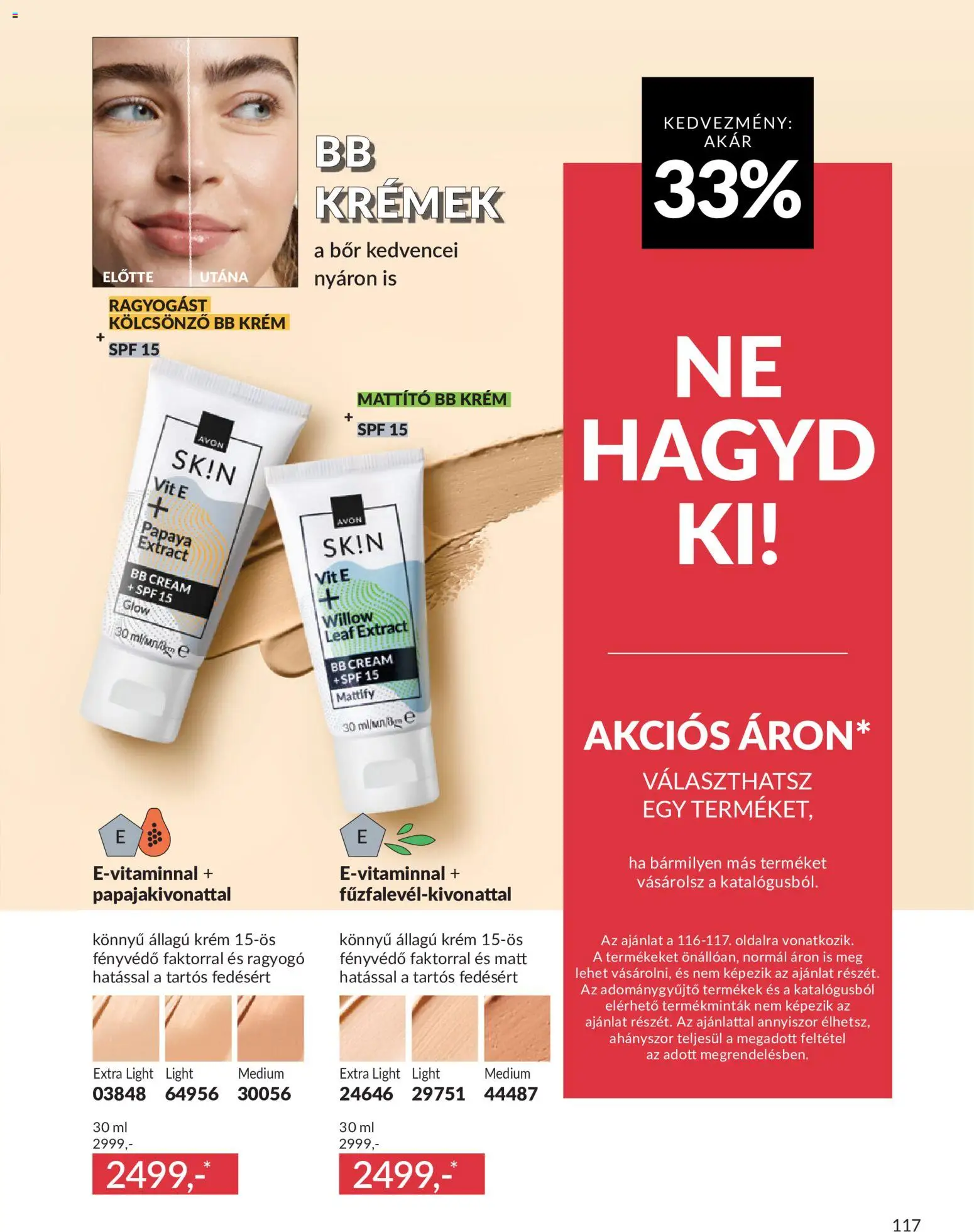 Avon akciós ujság - amely érvényes a következő dátumtól: 01.06.2026 | Oldal: 145 | Termékek: BB krém, Bor, Fényvédő