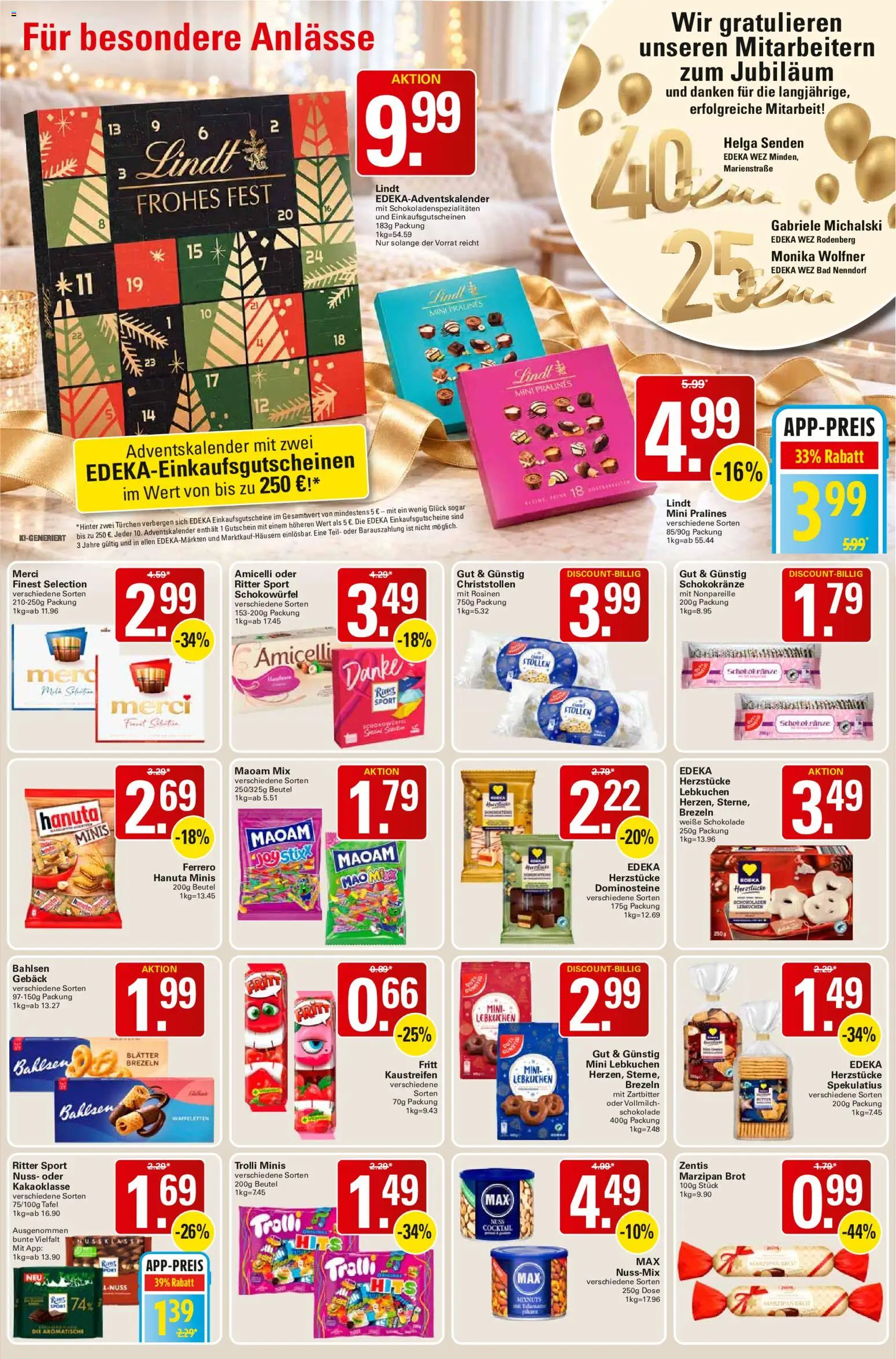 WEZ Prospekt – gültig ab 02.11.2026 | Seite: 11 | Produkte: Schokolade, Ritter sport, Bad, Rosinen