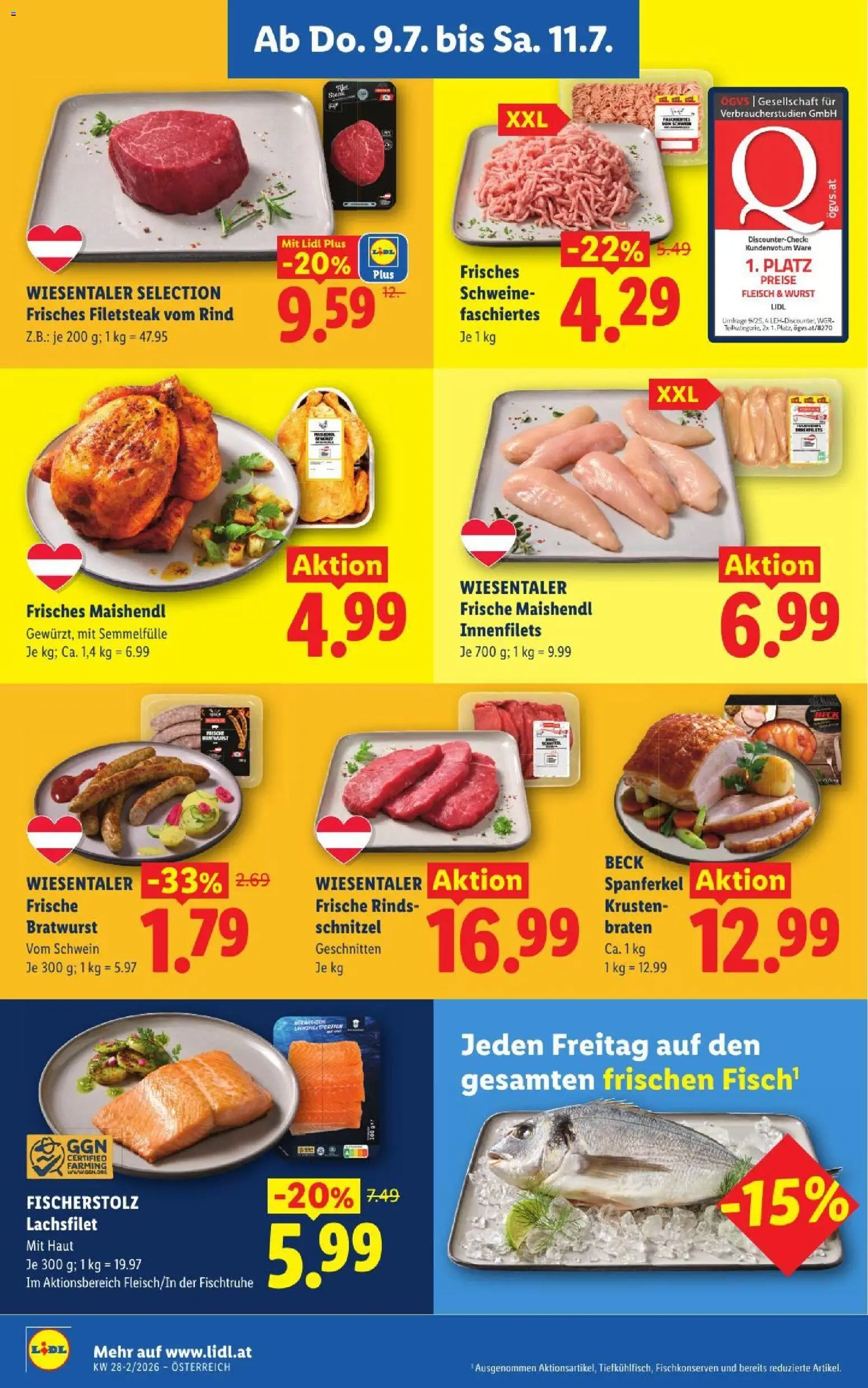 Lidl - Flugblatt gültig ab 09.07.2026 | Seite: 8 | Produkte: Wurst
